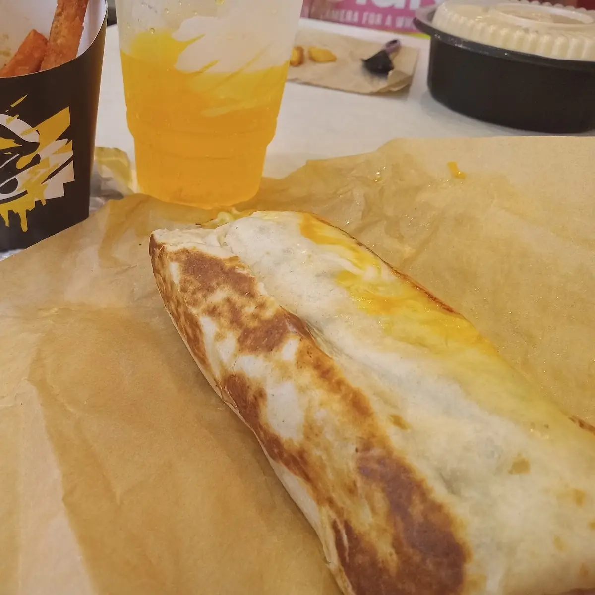 Double Steak Grilled Cheese Burrito