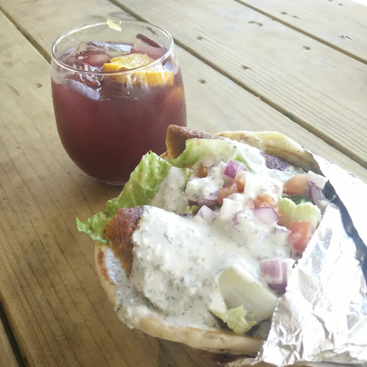 Gyro and Sangria