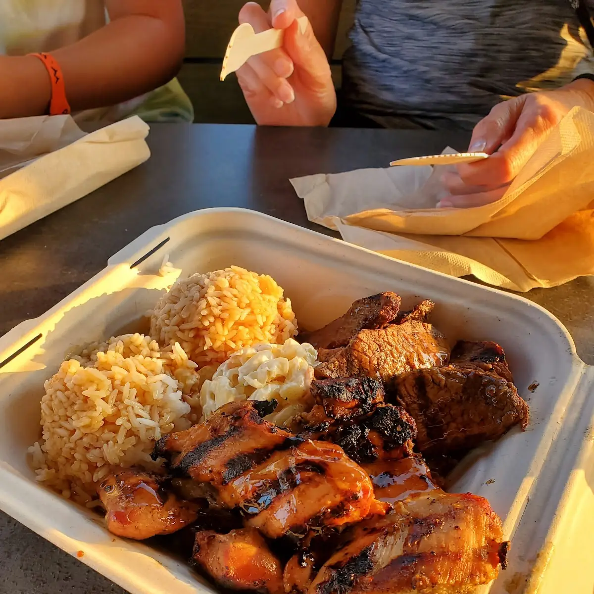 Shoyu Chicken and Teriyaki Beef