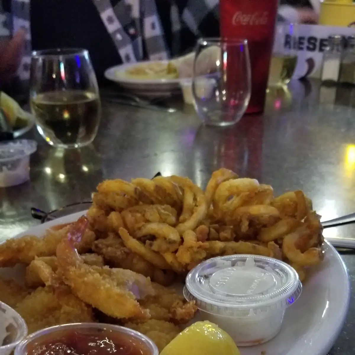 Fried Shrimp with Curly Fries