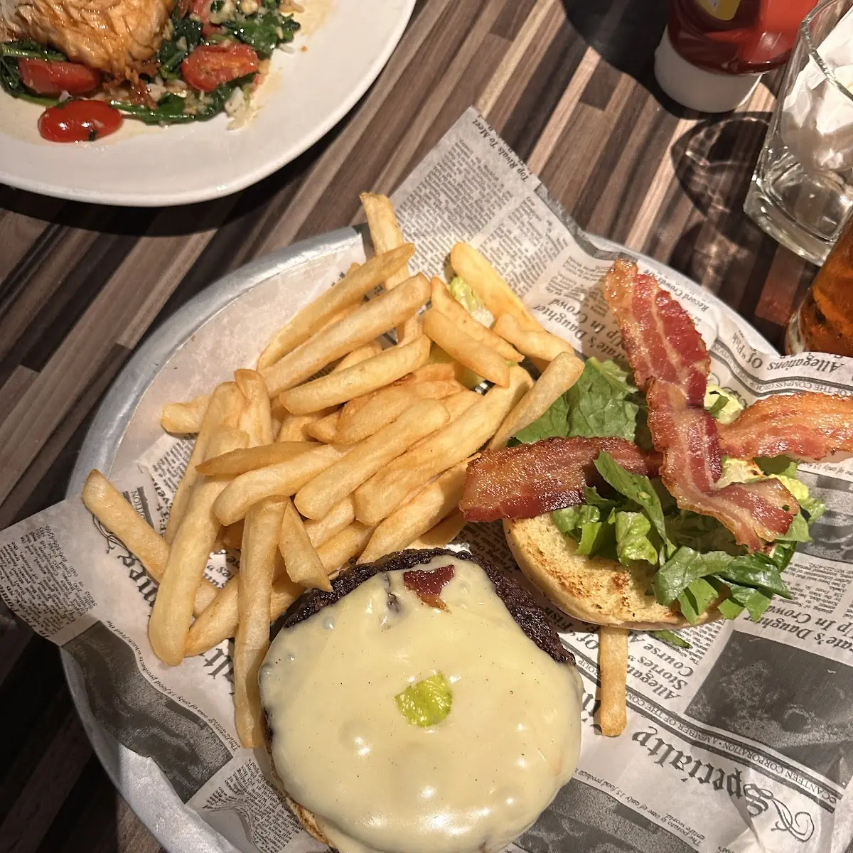 Bacon Cheeseburger with Fries