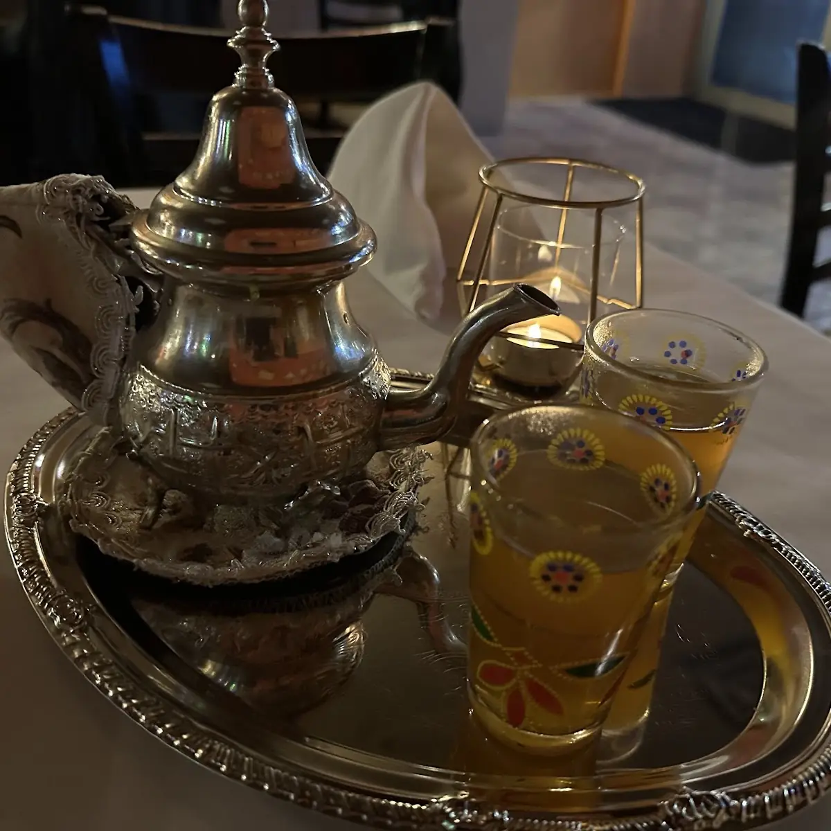 Authentic Tea Kettle Moroccan Mint Tea Dining Only