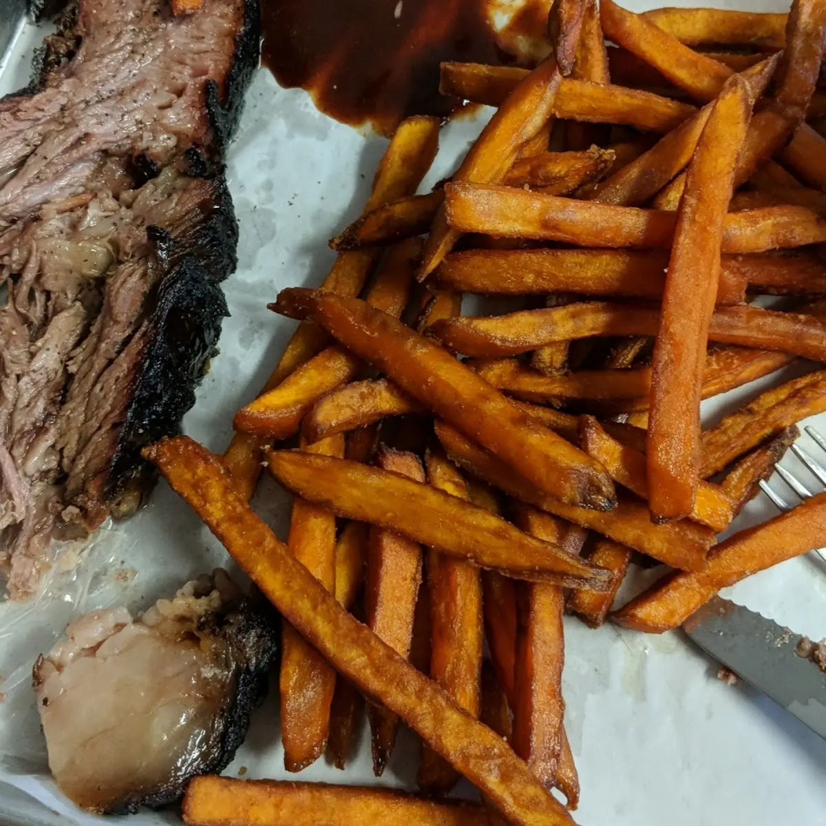 Bone Rib Plate w Fries & Medium Drink
