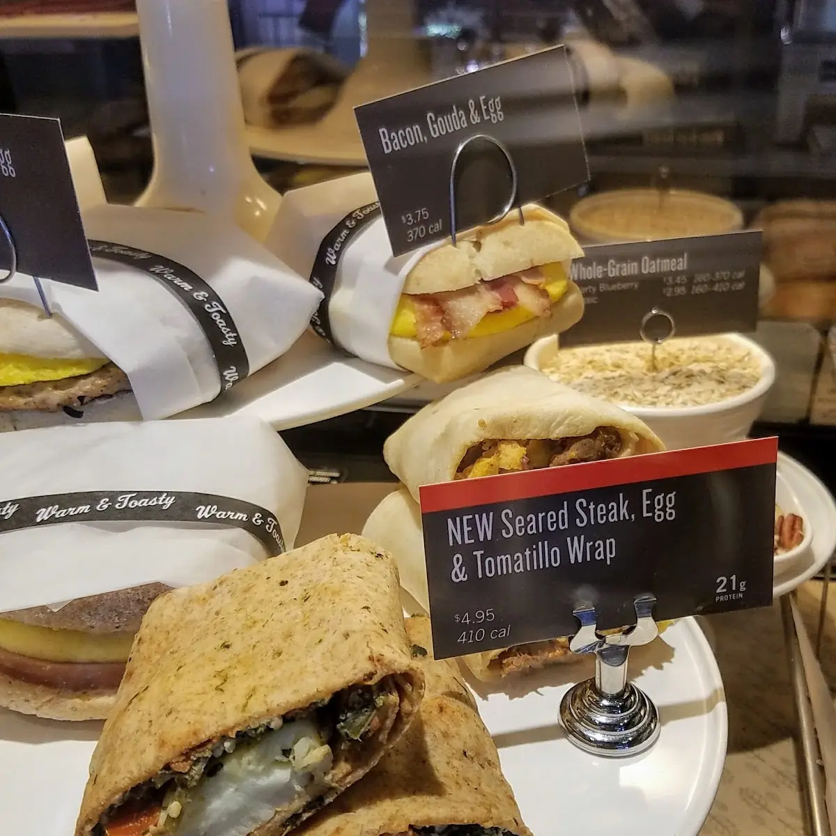 Seared Steak Egg and Tomato Wrap