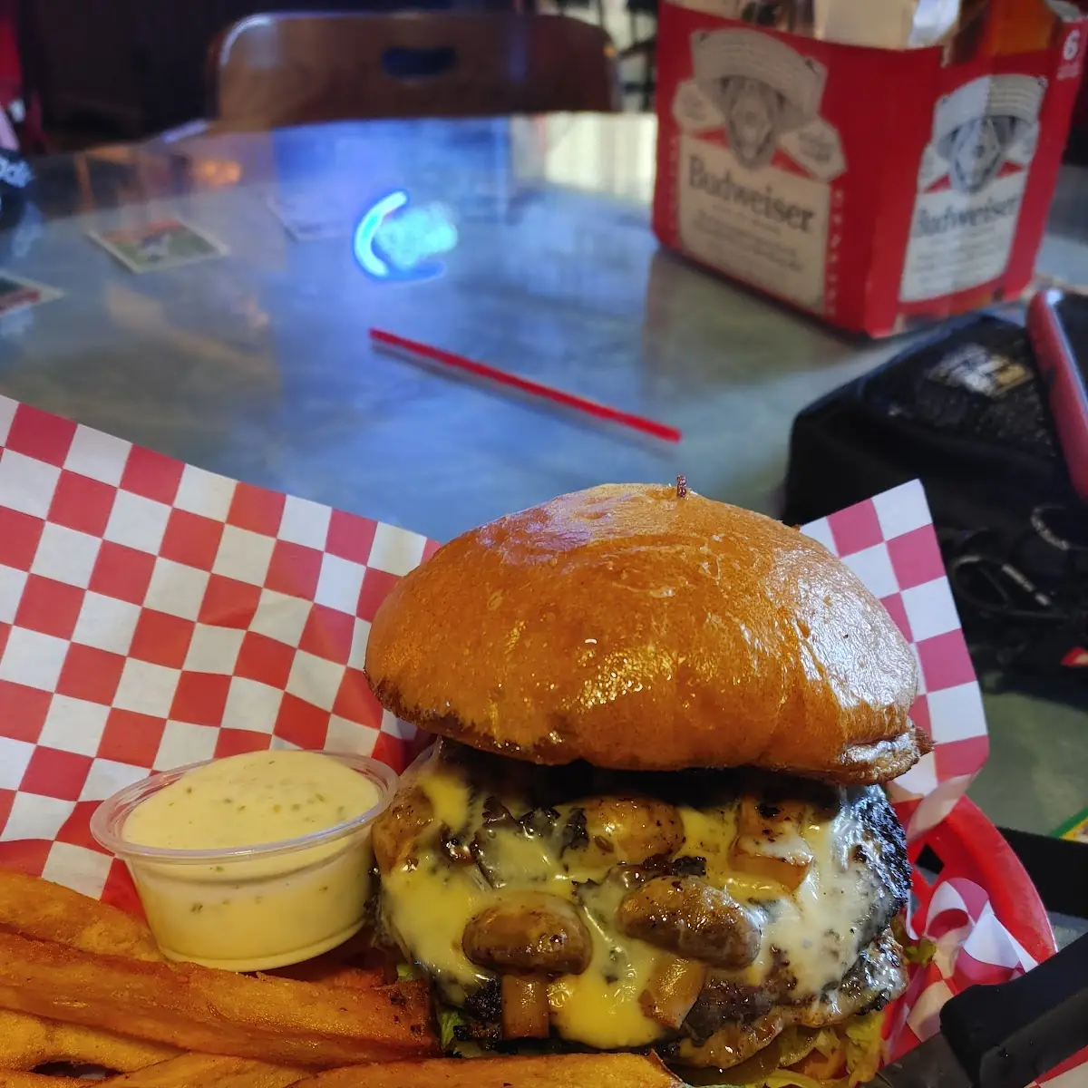 Mushroom Swiss Burger