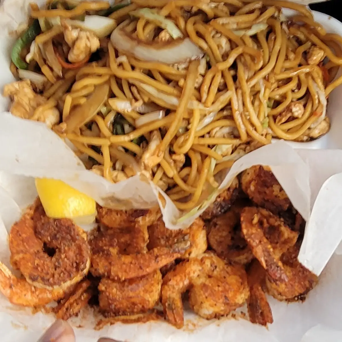 Fried Shrimp and Noodles
