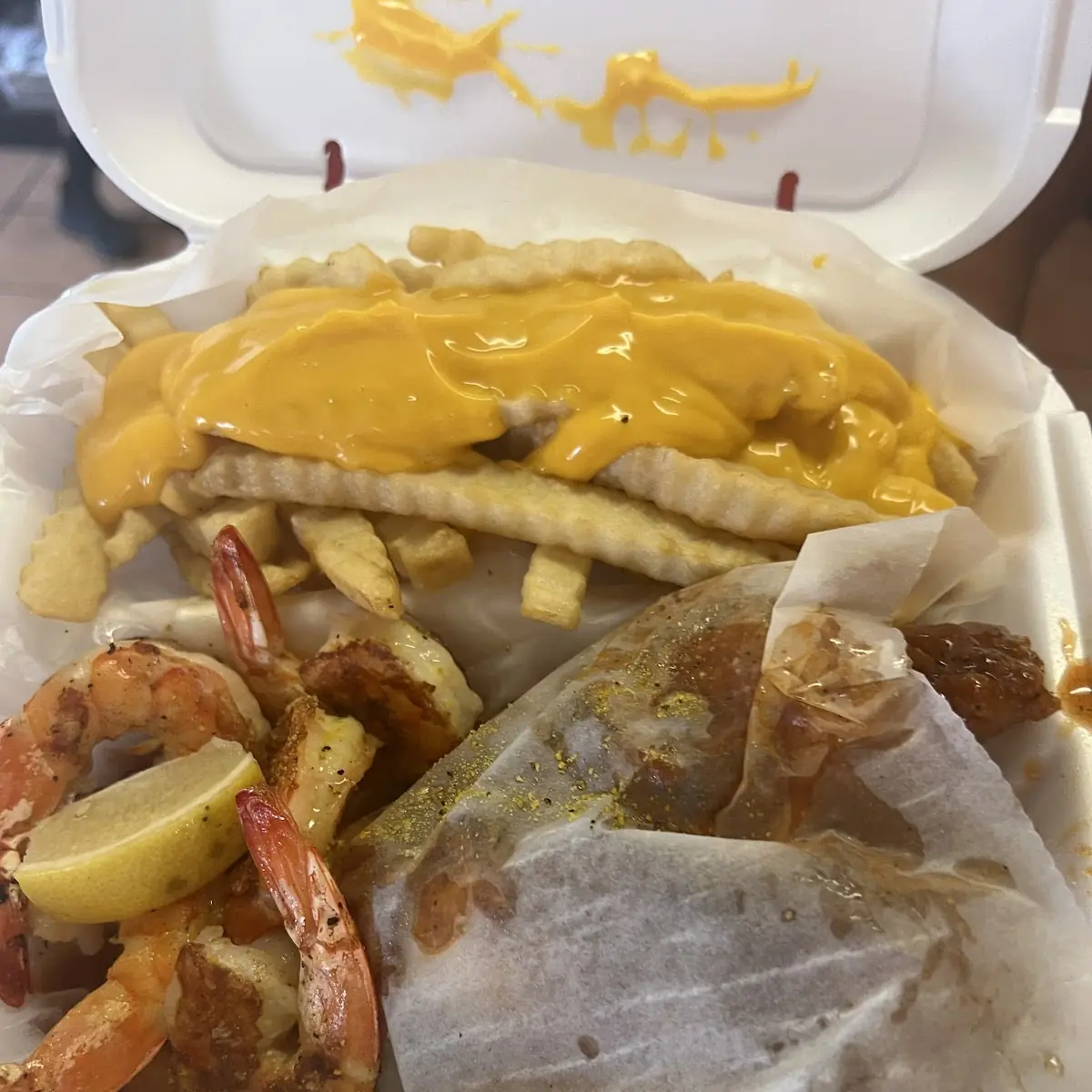Wings and Shrimp