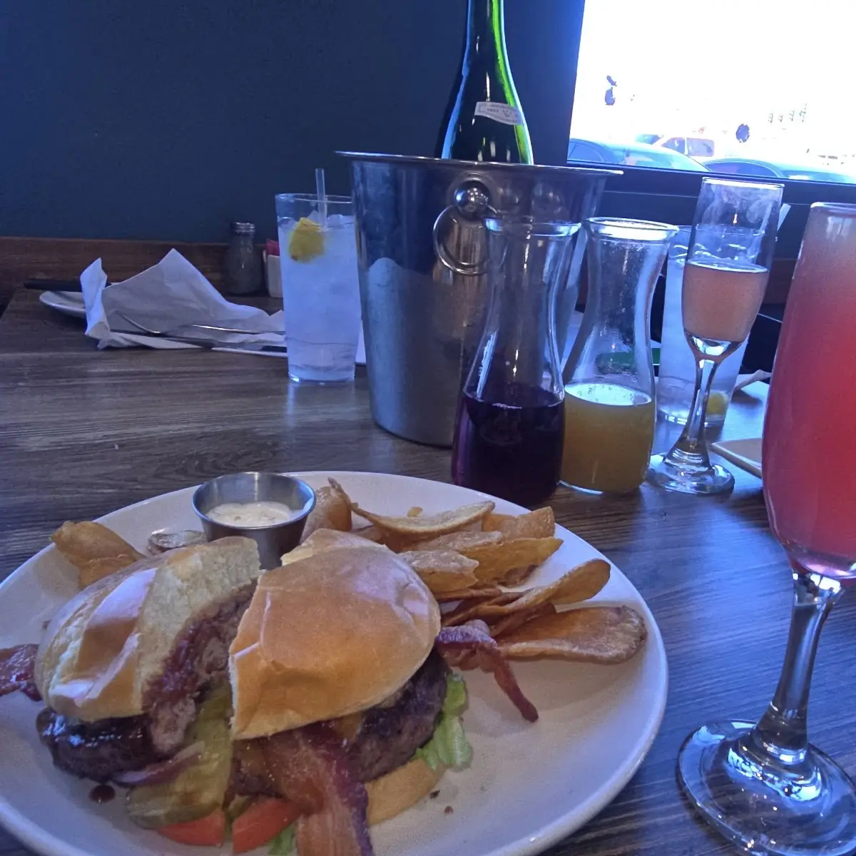 Burger and Chips