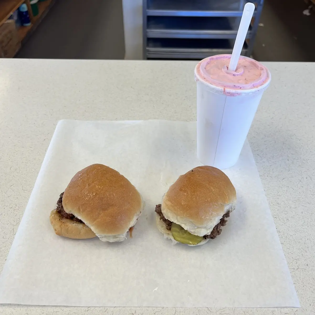 Hamburger Double Cheeseburger Cherry Shake