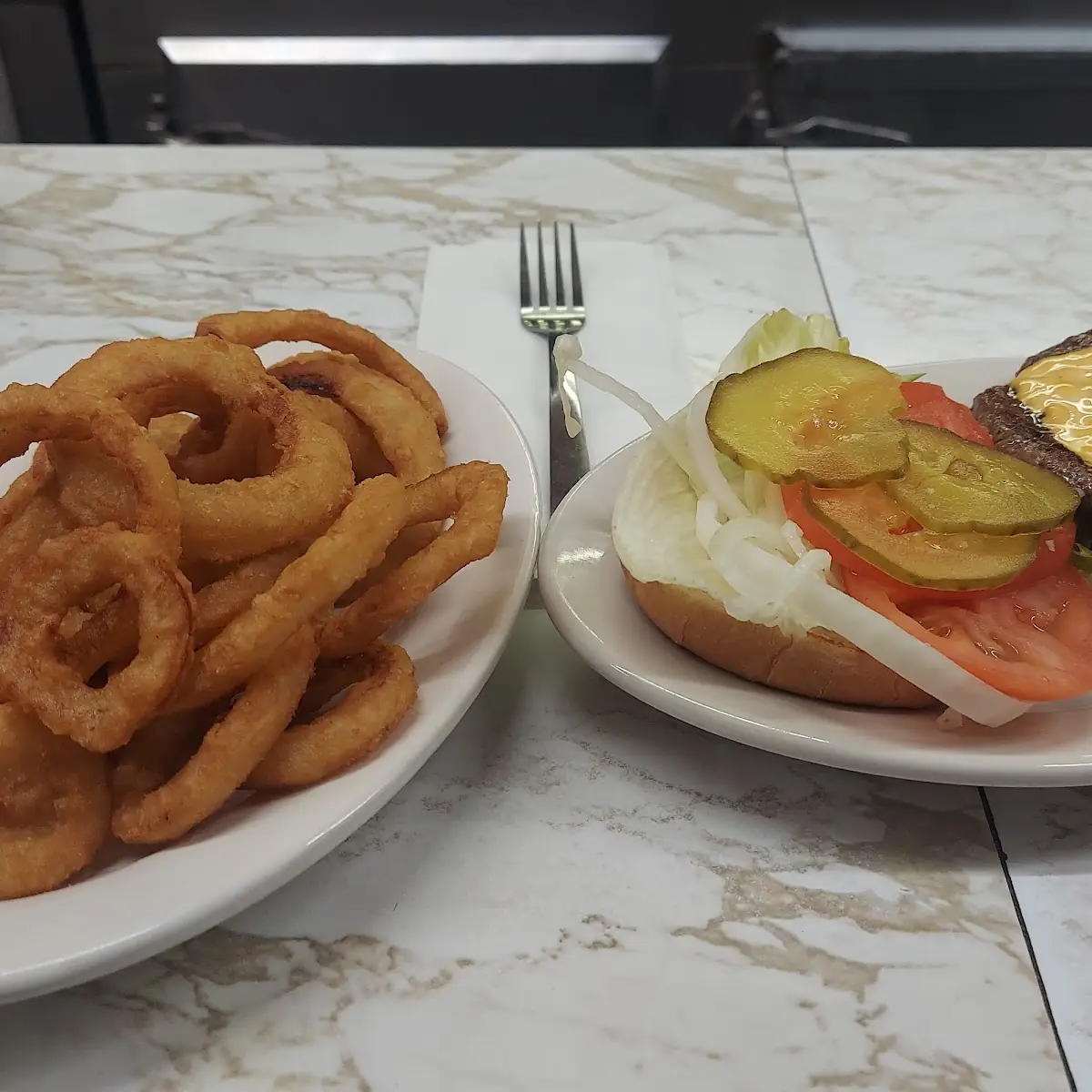 Onion Rings and Joe Burger
