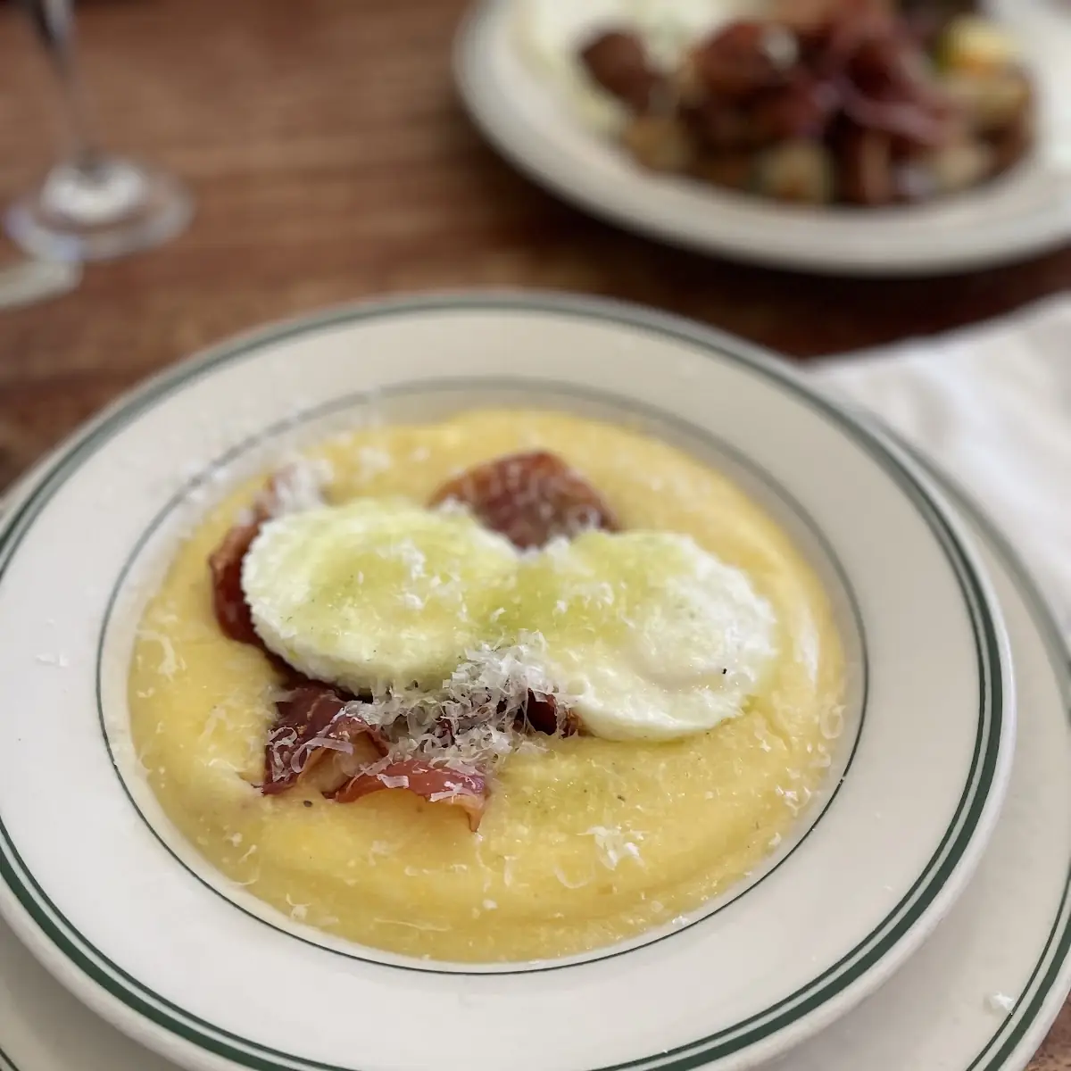 Polenta with Soft Boiled Eggs
