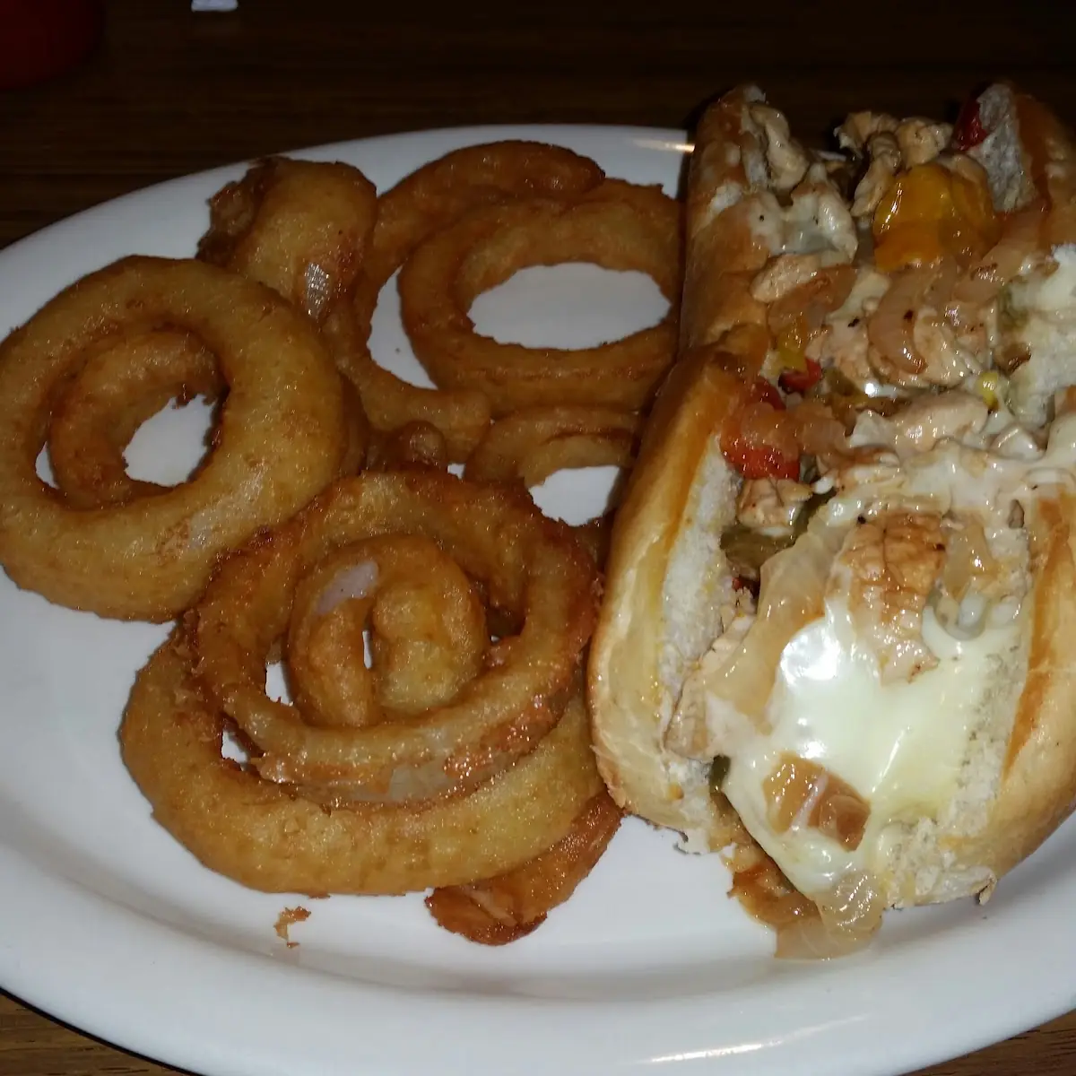Philly Chicken Cheese Steak Hoagie