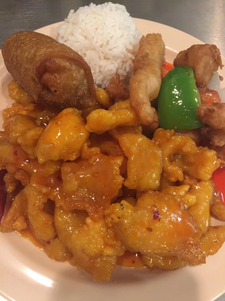 Sweet and Sour Chicken Combination