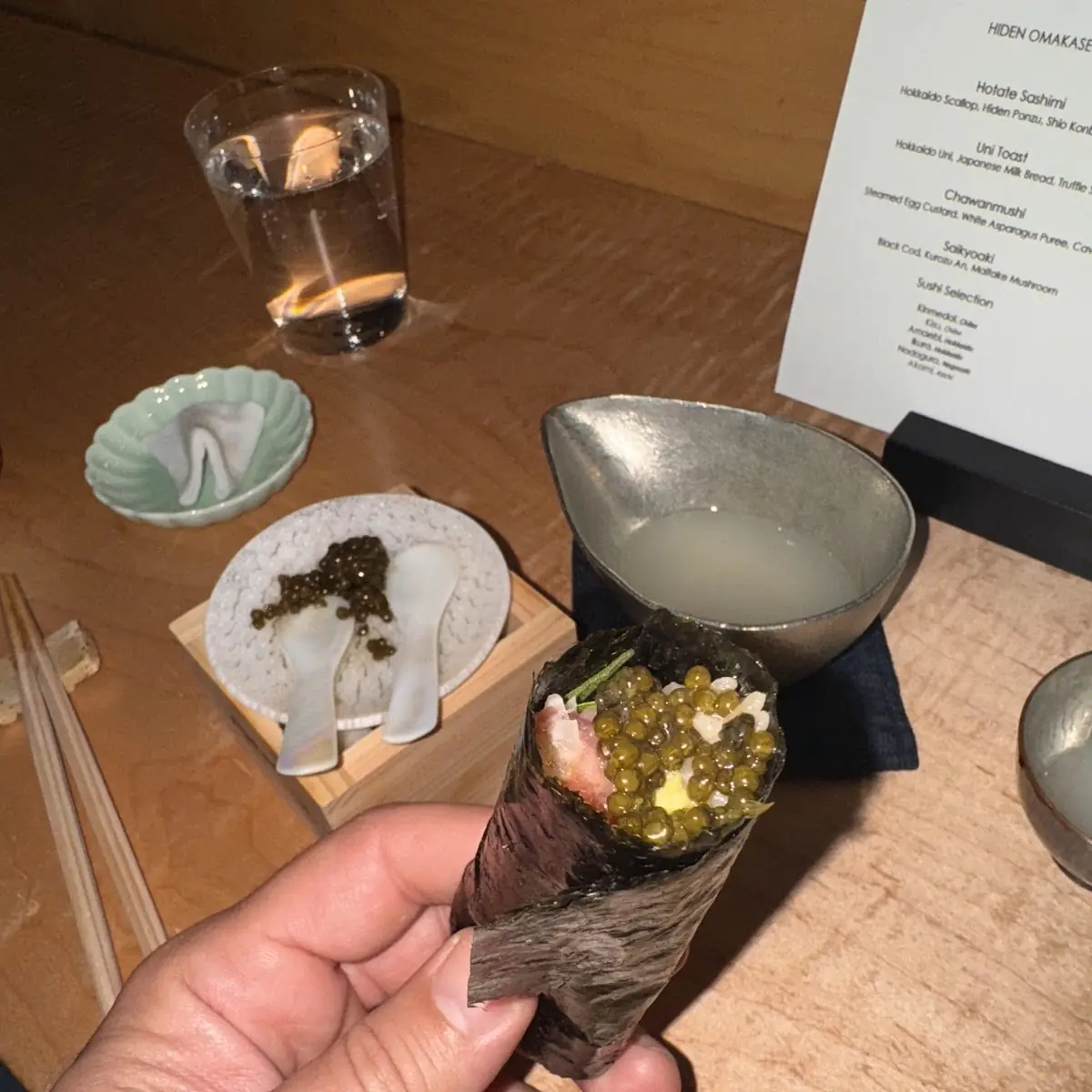 Negi Toro Hand Roll