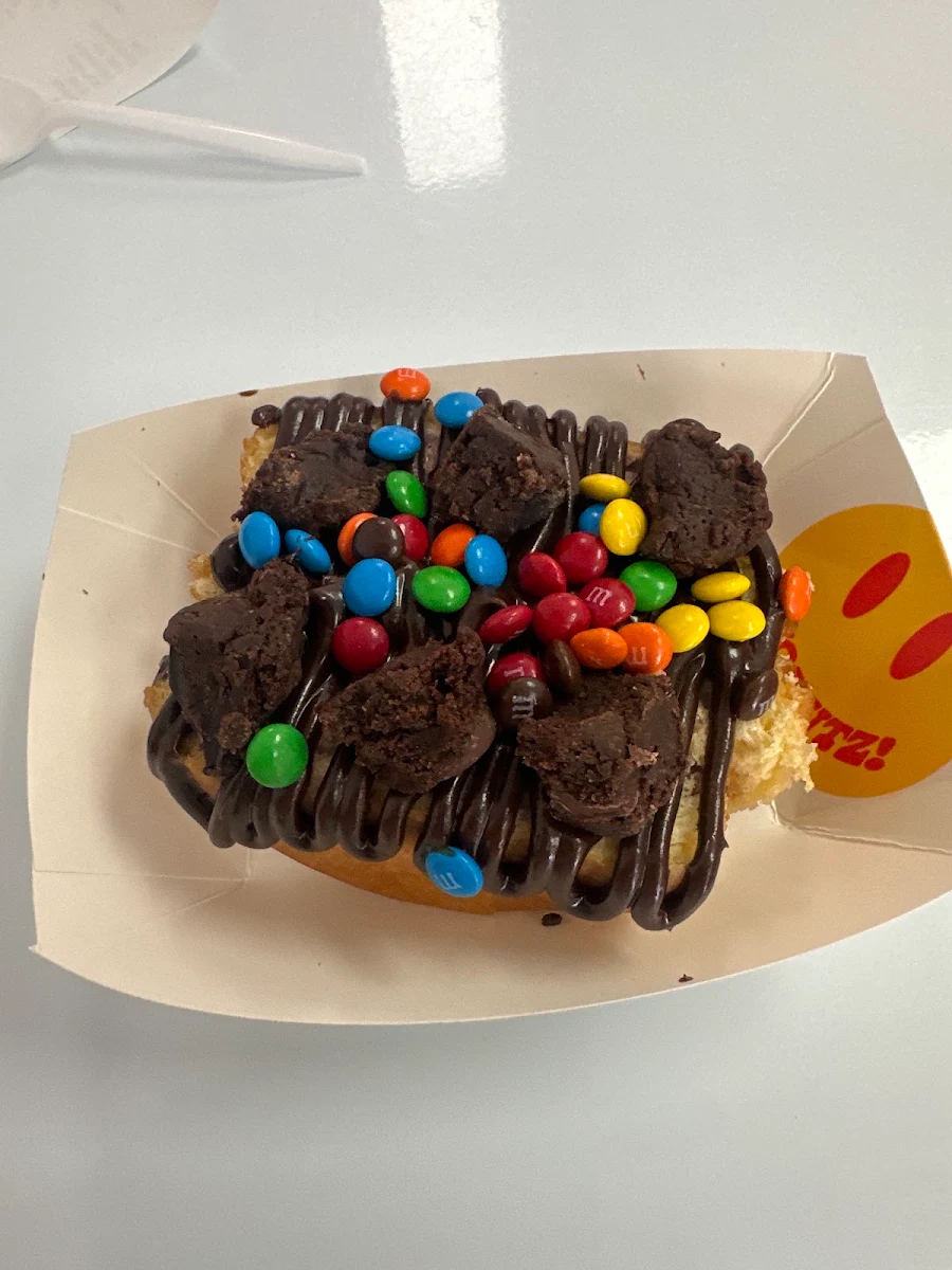 Chocolate Brownie Smashed Donut