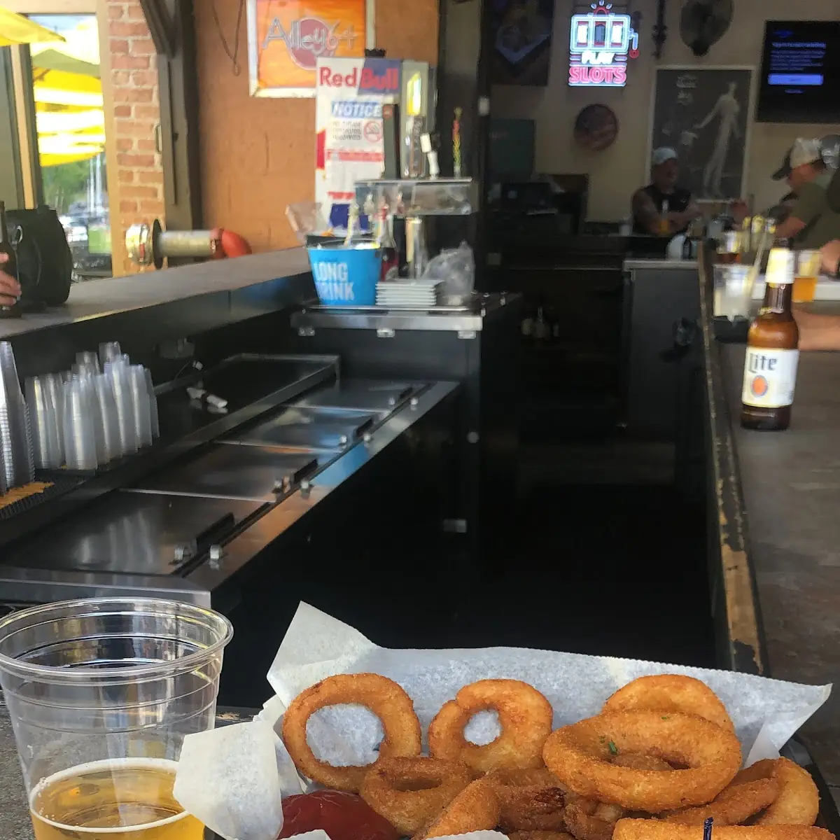 Sliders and Onion Rings