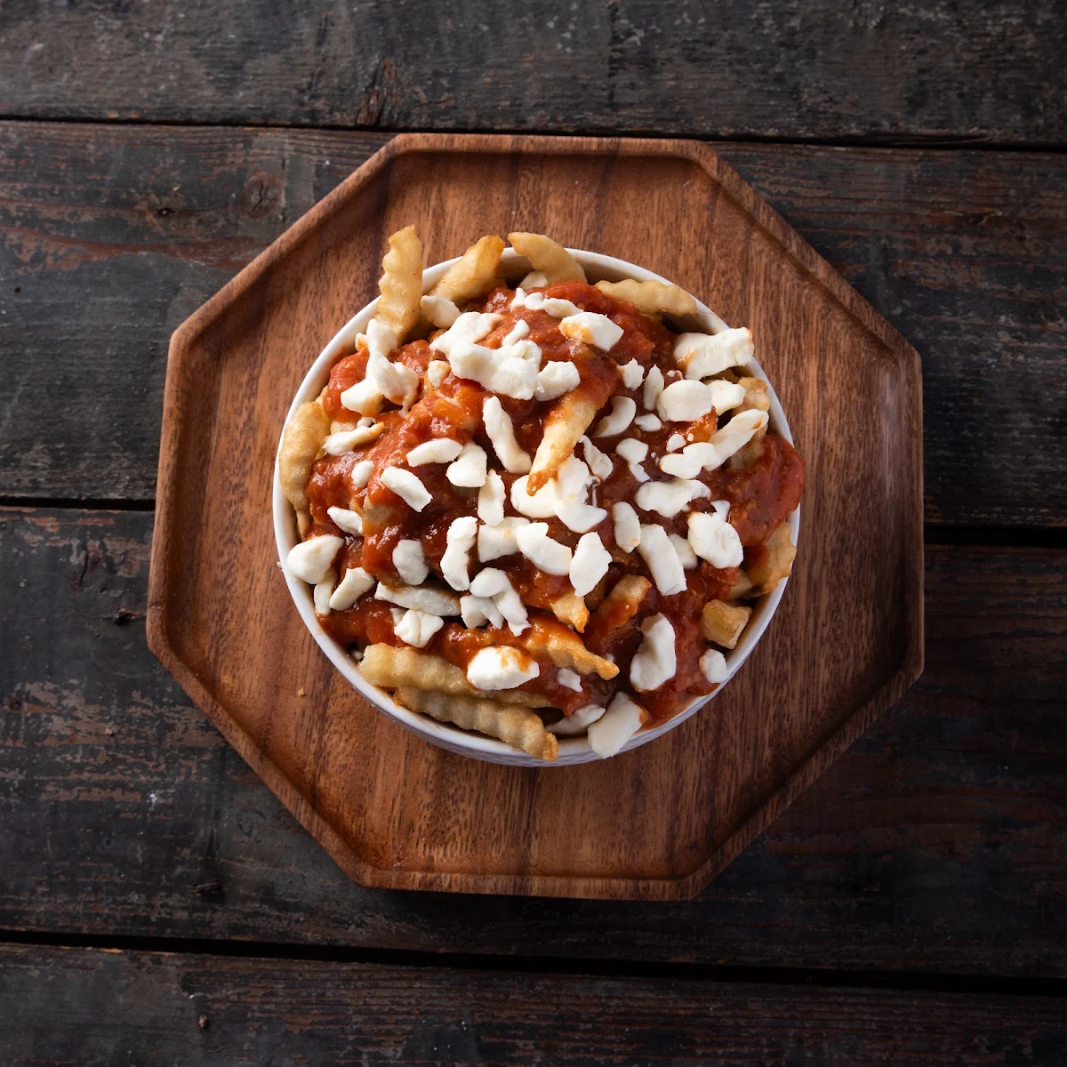 Poutine Poulet Pop Corn Régulière, Rotisseries Highway Pizza