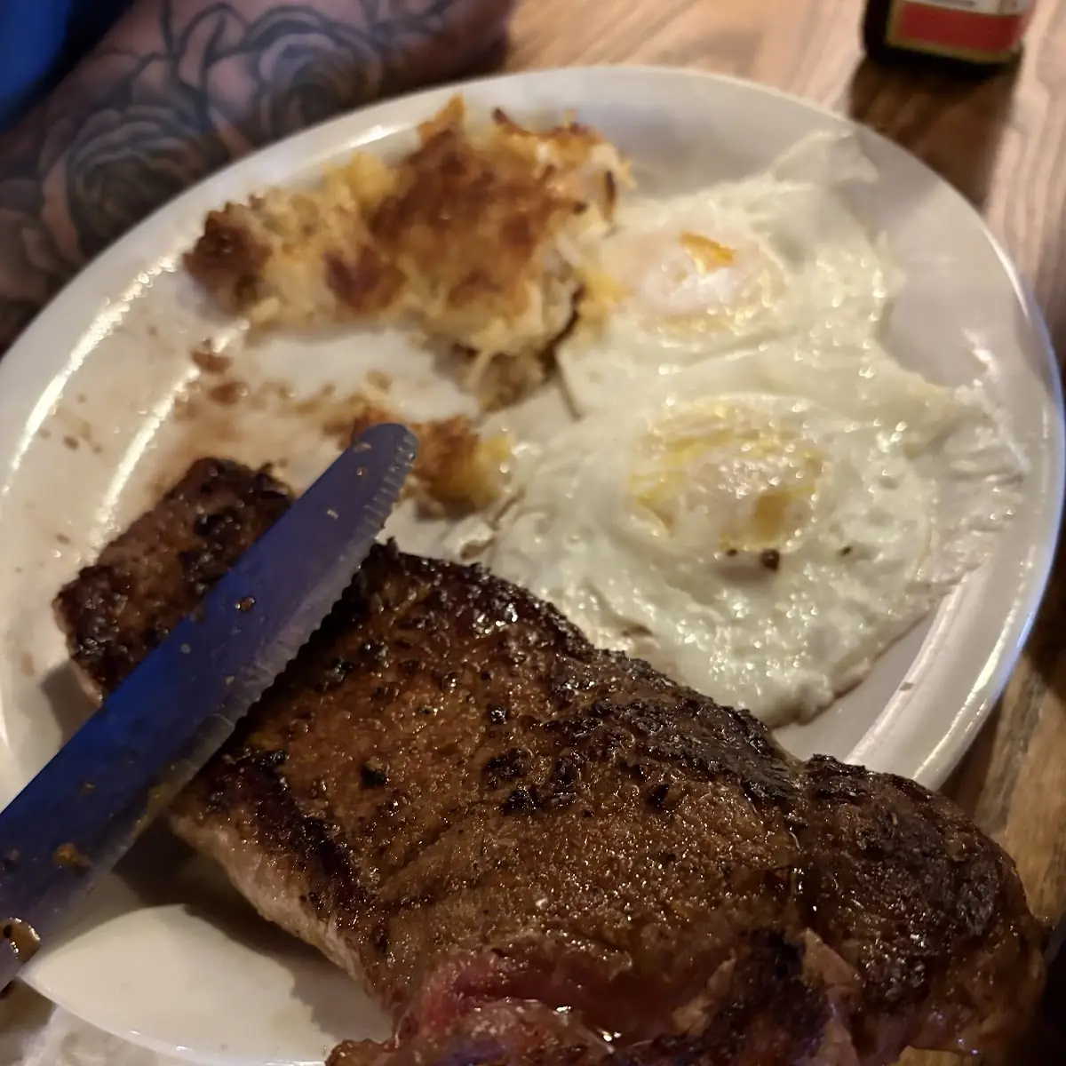 New York Strip Steak & Eggs