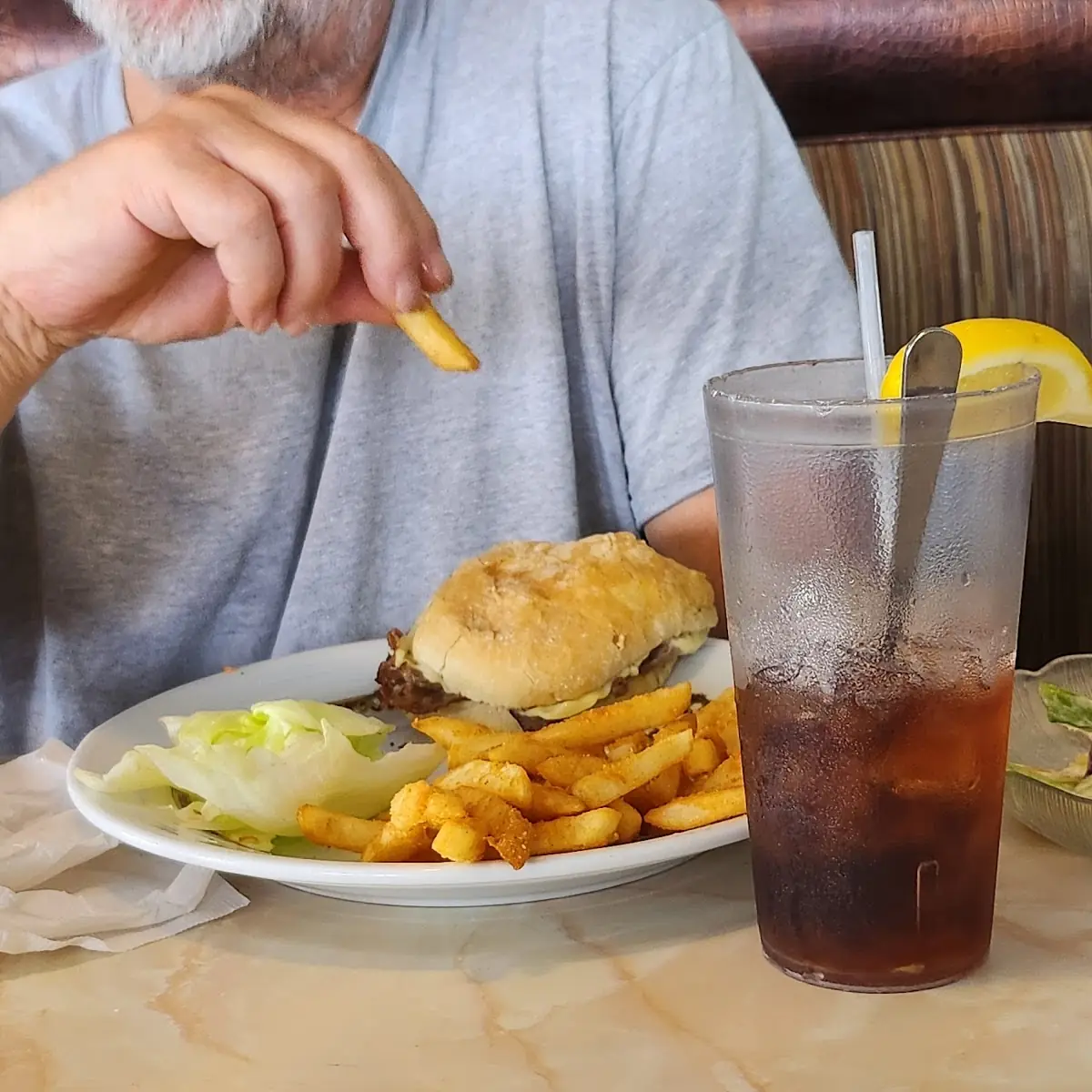 Burger and Fries
