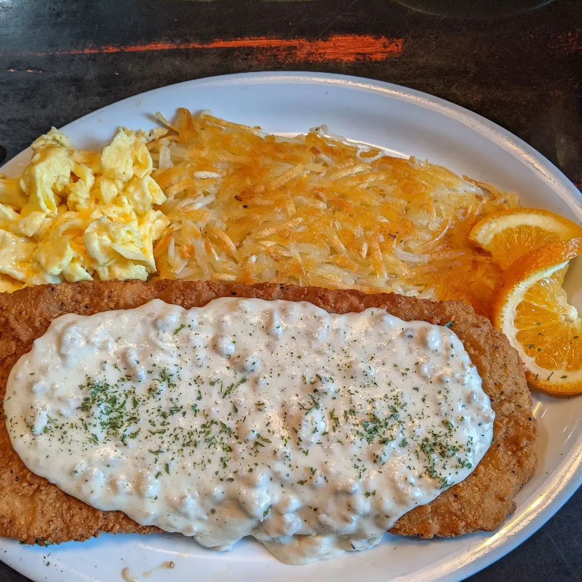 Chicken Fried Steak and Eggs