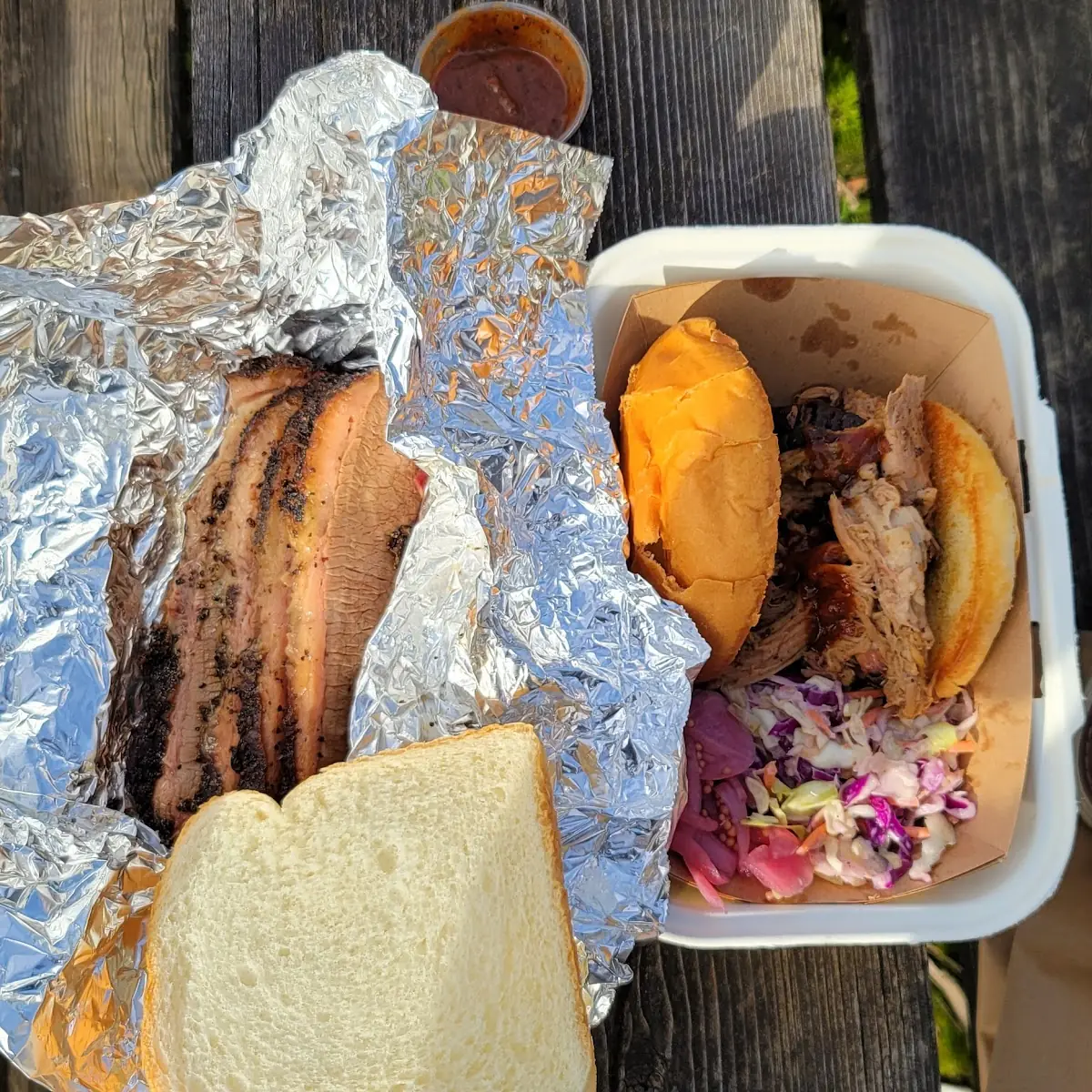 Brisket and Pulled Pork