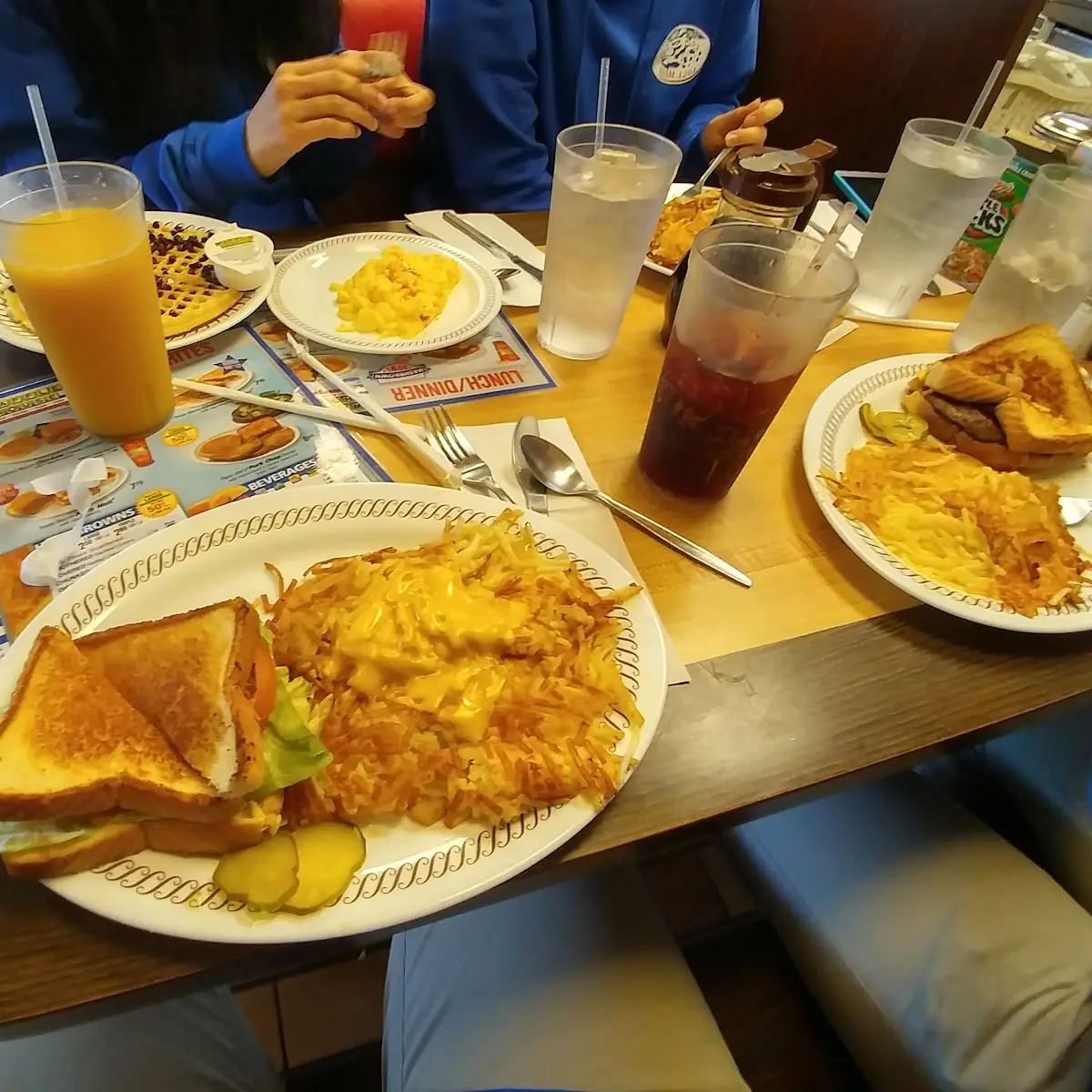 Texas Breakfast Melt with Hashbrowns