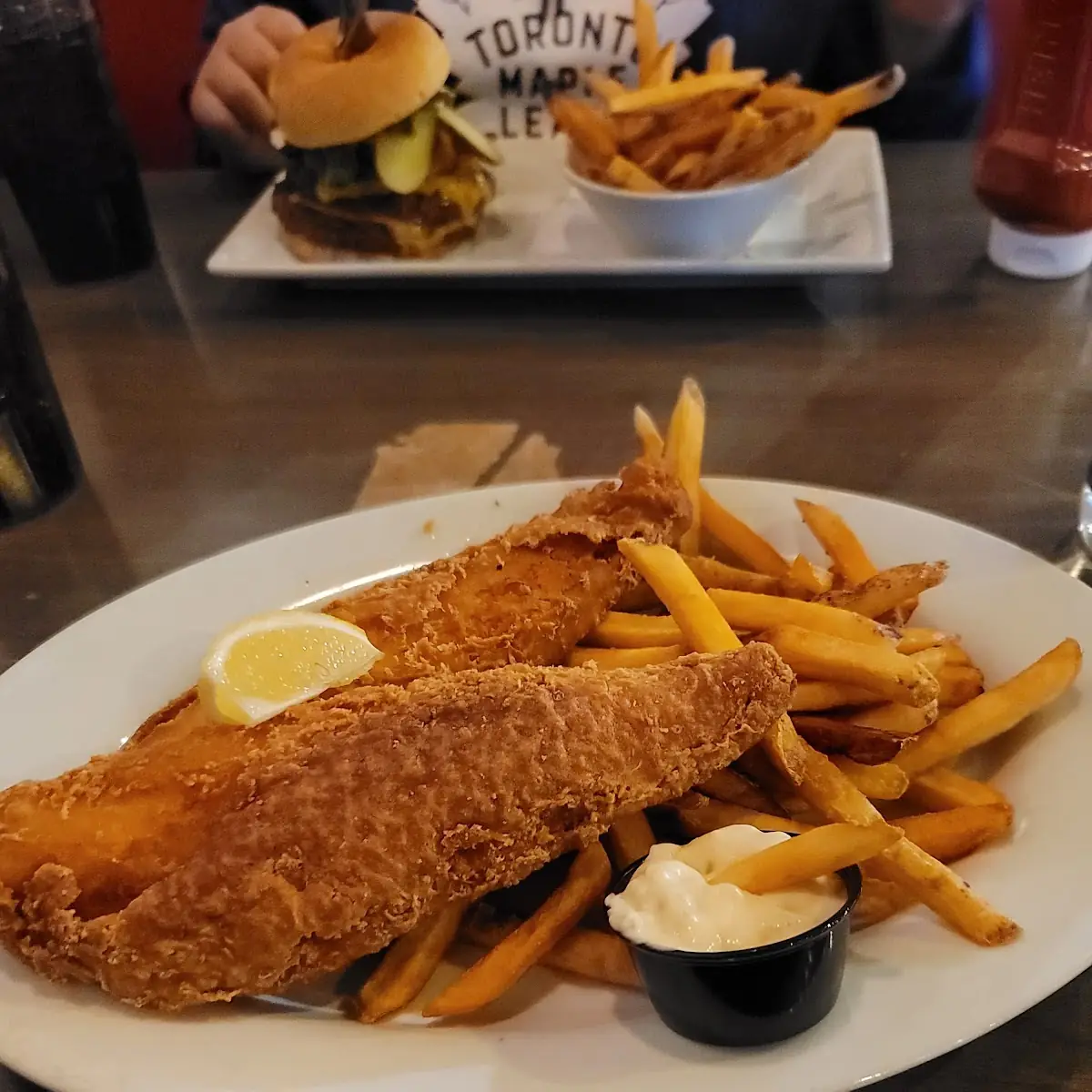 Fish and Chips, Crabby Joe's Bar • Grill