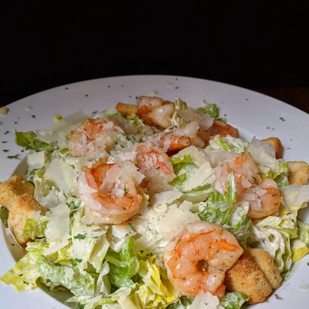 Five Points Irish Whiskey Salmon Lox Caesar Salad