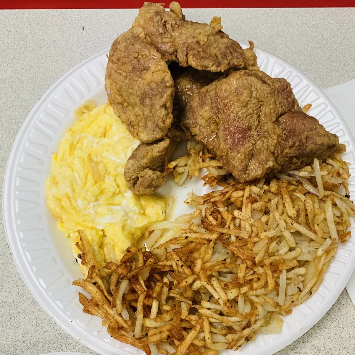 With Hash Browns or Grits