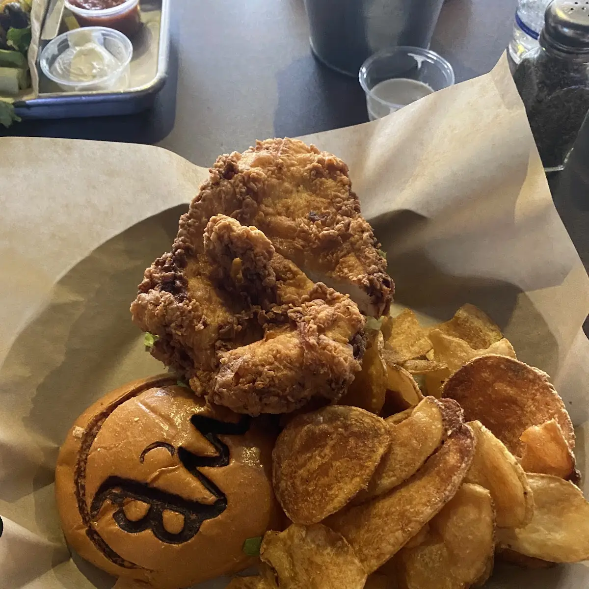 Fries Chicken Sandwich