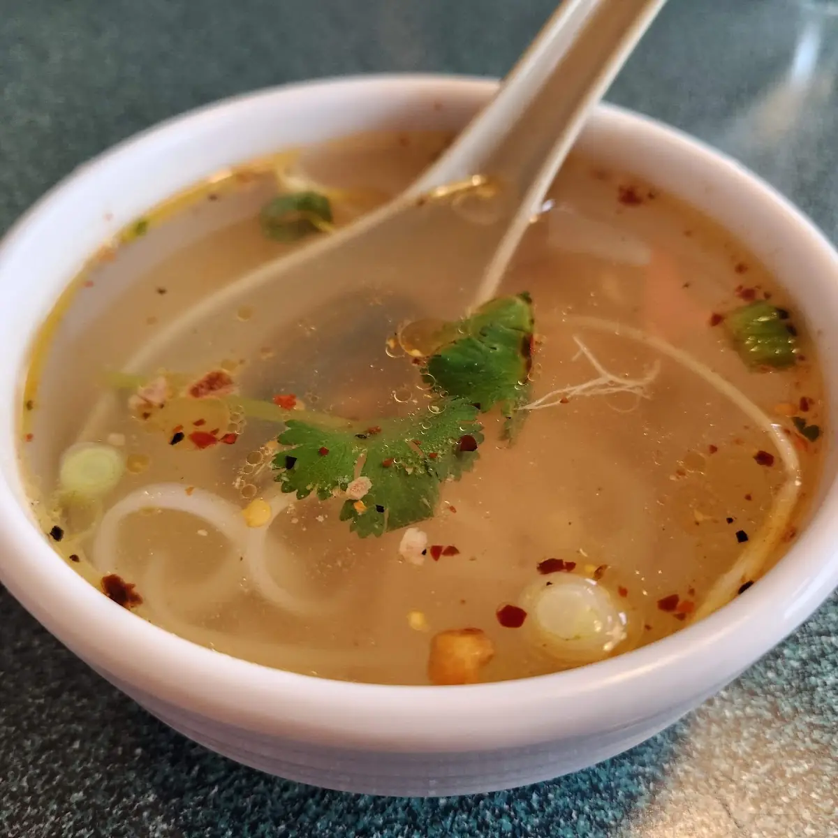 Noodle Soup with Ground Chicken