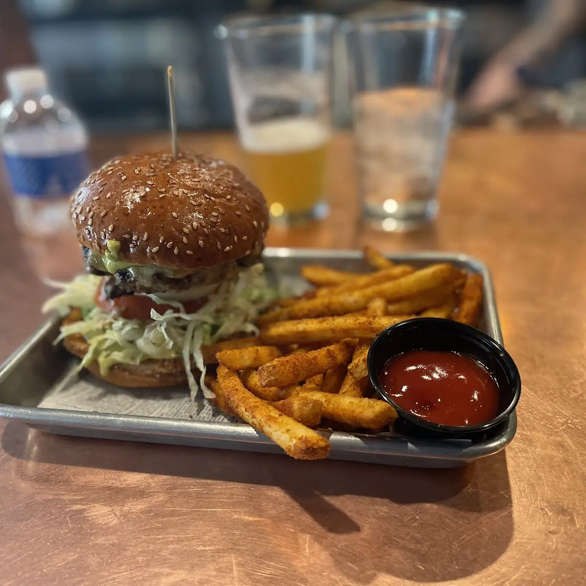 Burger and Fries