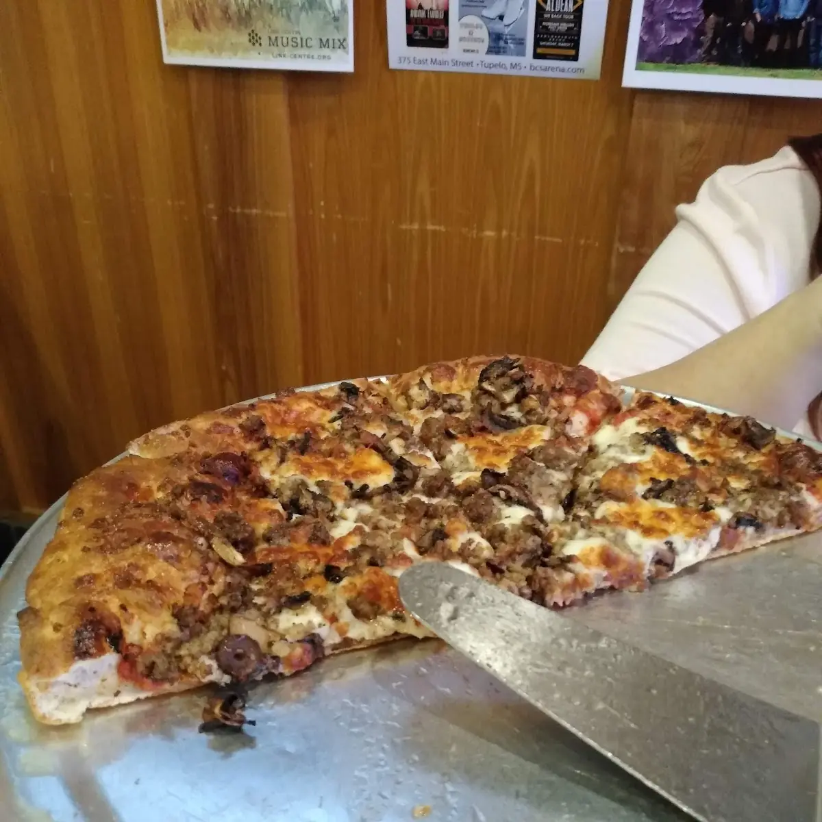 Sausage and Mushroom Pizza