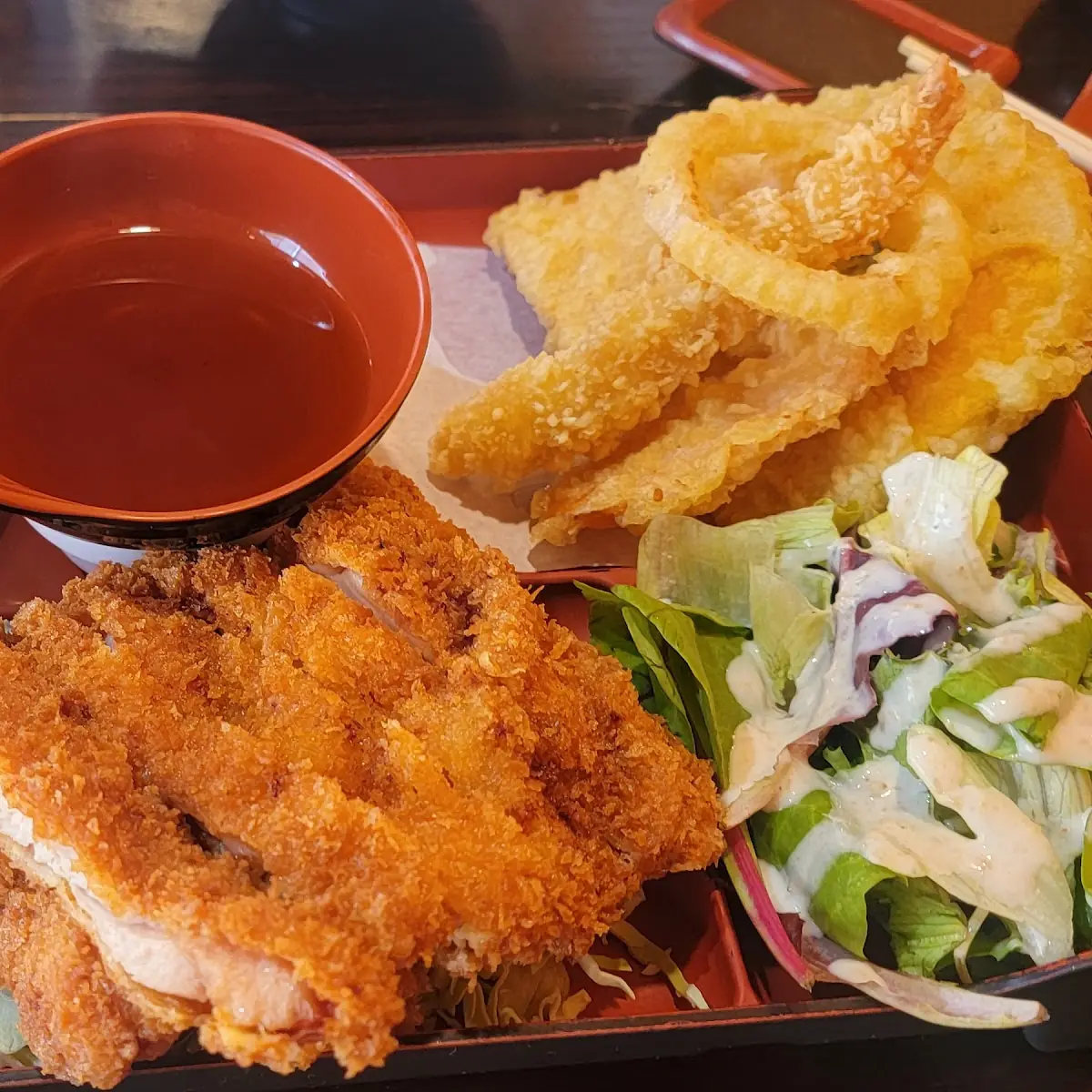 Beef Teriyaki and Tempura Bento Box