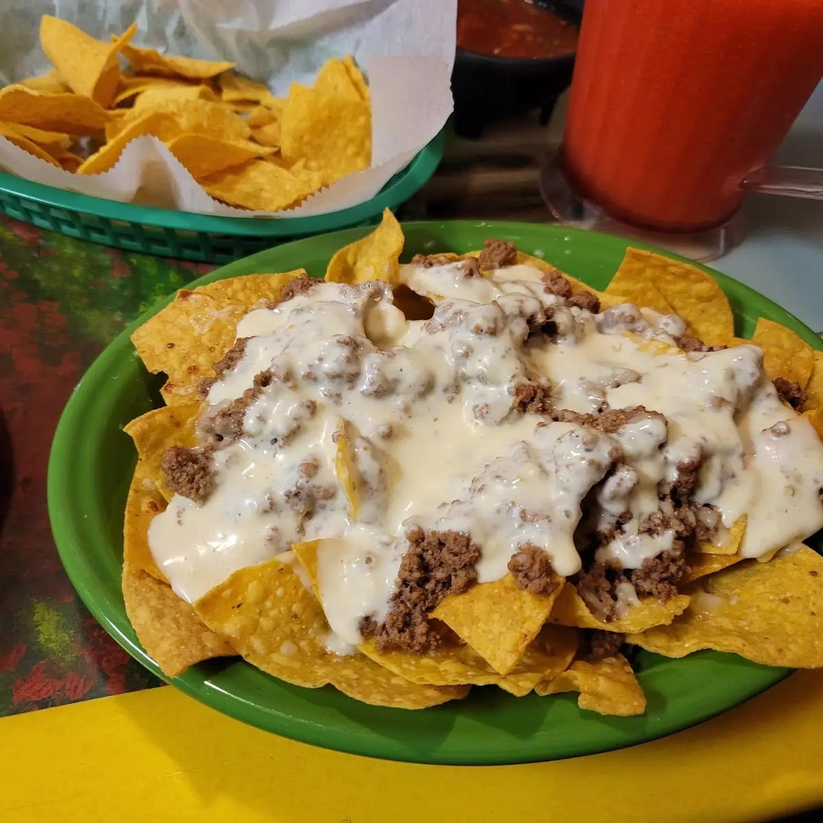 15. Beef Tostada, Bean Chalupa and One Taco