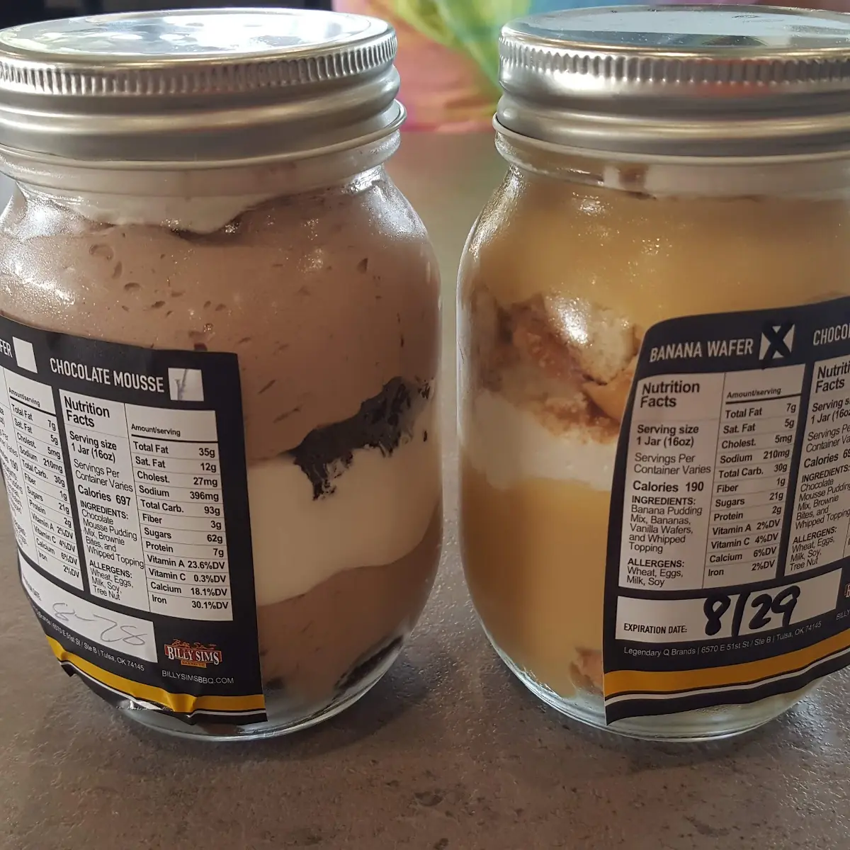 Desert Chocolate Mousse & Banana Pudding