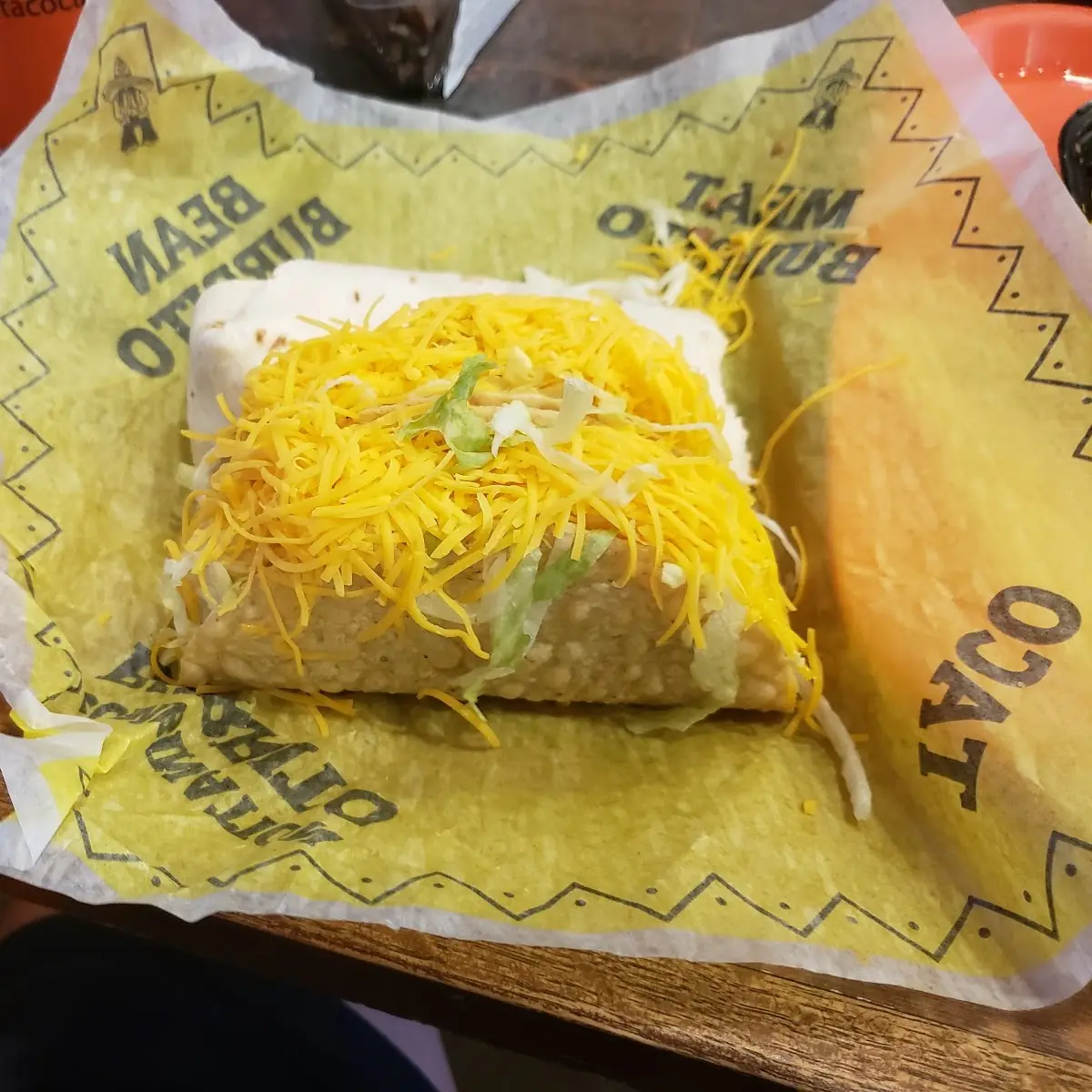 Two Crunchy Tacos and a Combination Burrito