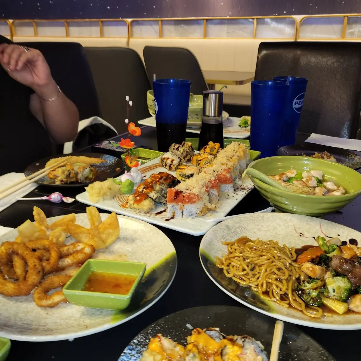 Appetizer Sampler Sushi Hibachi and Udon