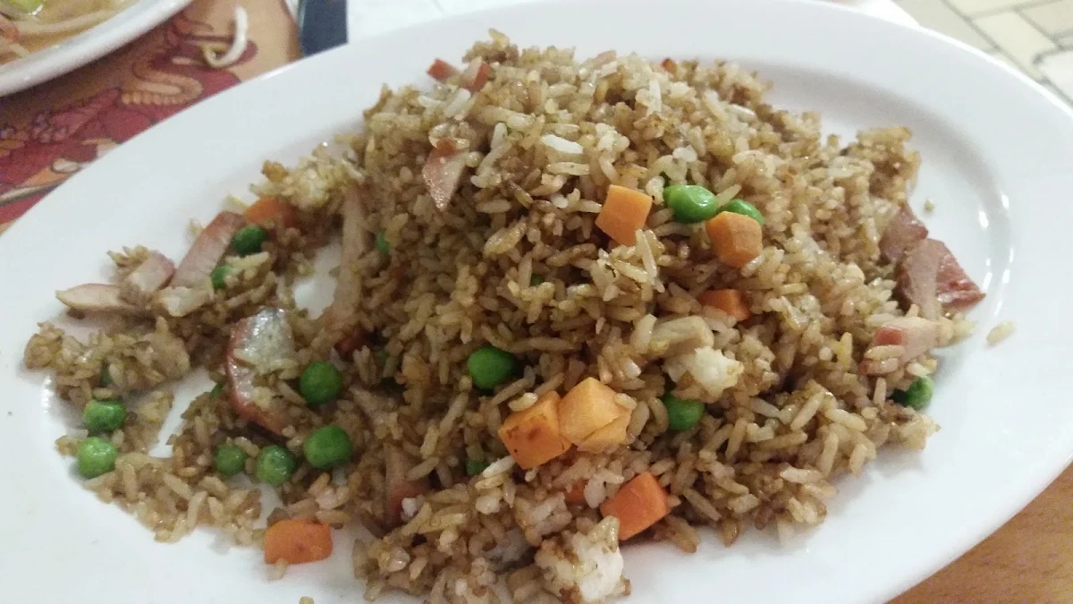 BBQ Pork Fried Rice, Comodo Chinese Restaurant
