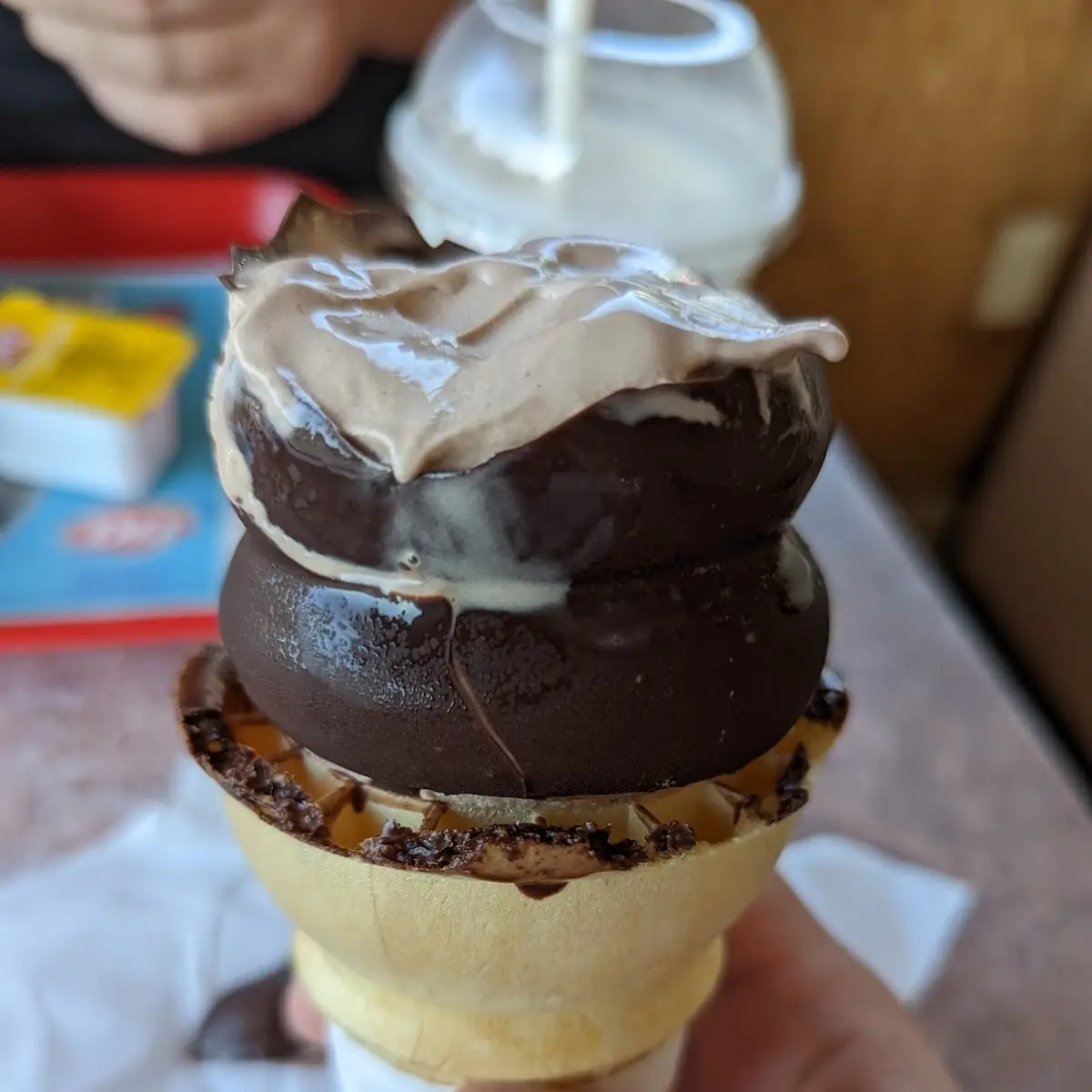 Chocolate Dipped Chocolate Ice Cream