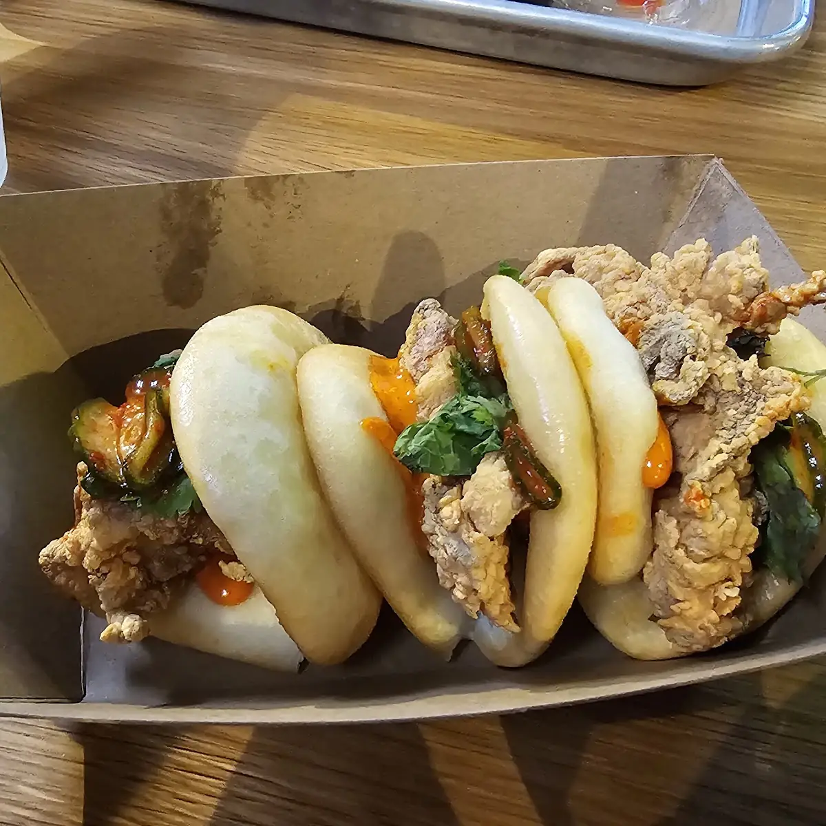 Crispy Chicken Bao Buns
