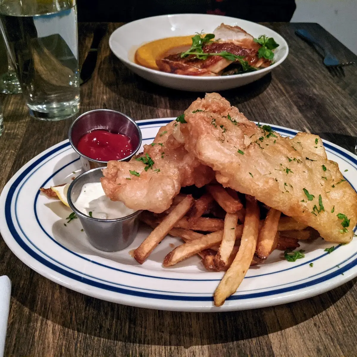 Fish & Chips and Chicken in Hay