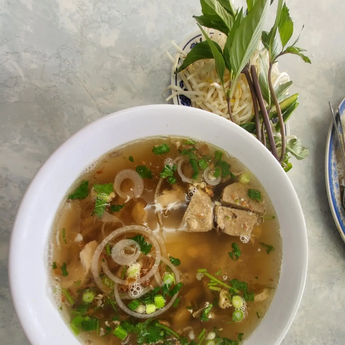 Chicken Pho with Meatballs