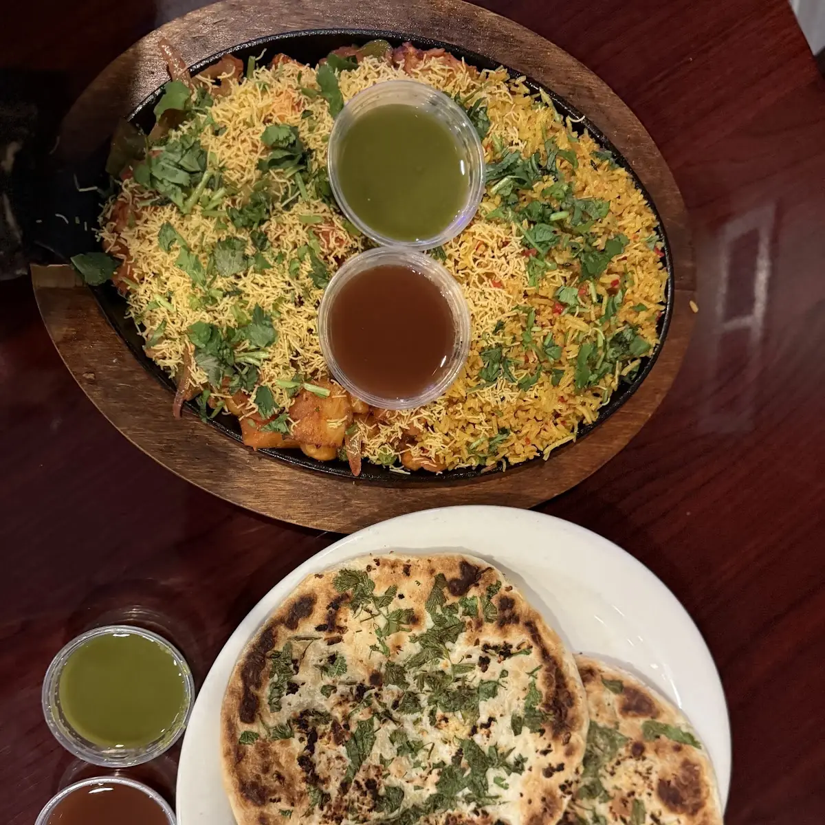 Cilantro Garlic Egg Paratha