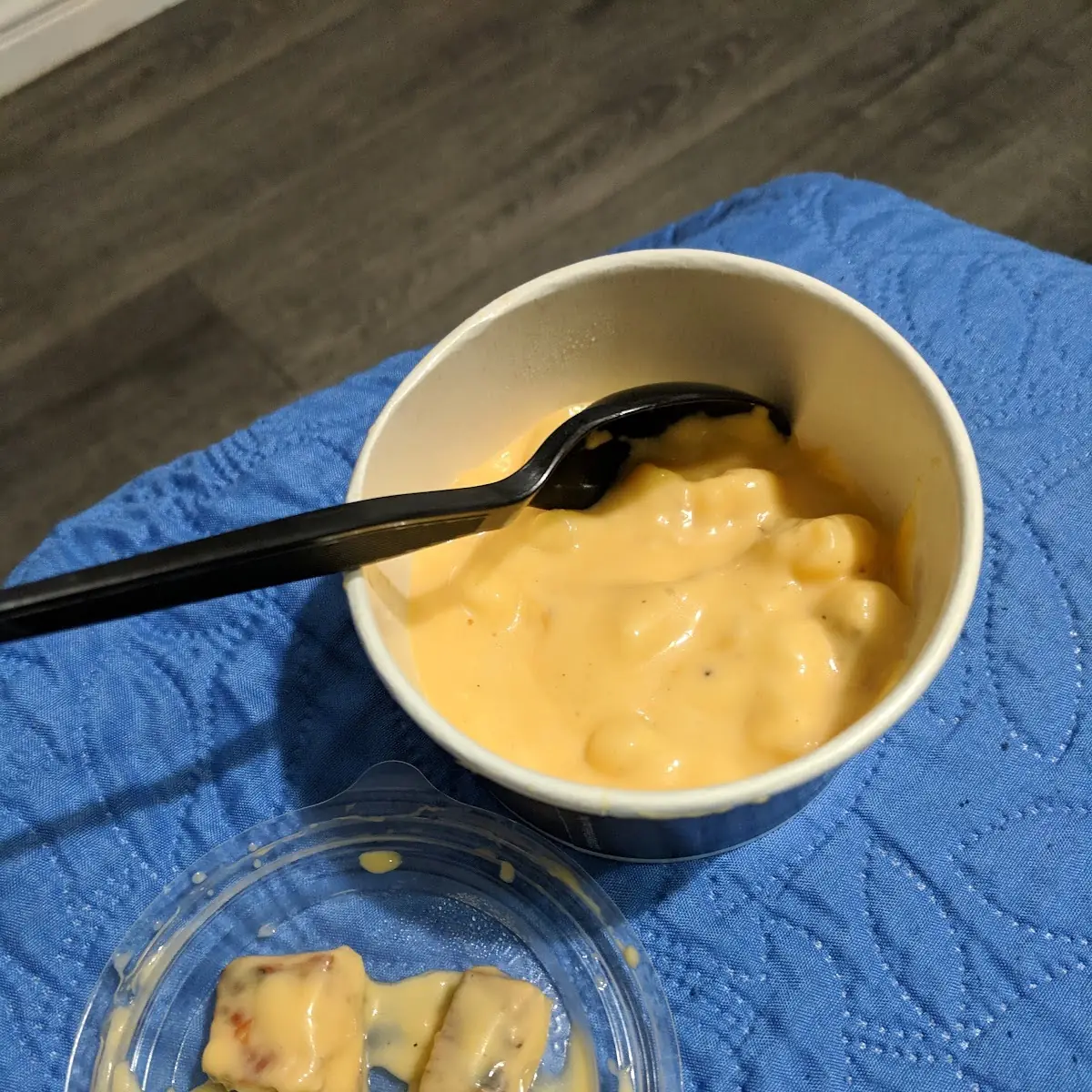Small Mac and Cheese with Surprise Chicken
