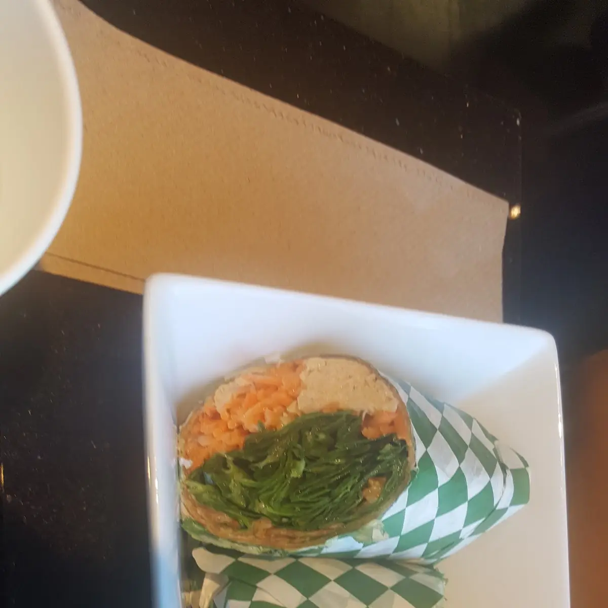 Walnut Orange Faux Chicken Wrap