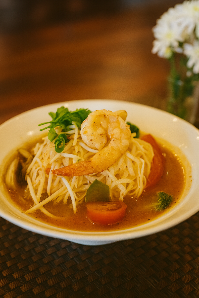 Laksa Noodle Soup, Aura Thai Restaurant (Narrabeen)
