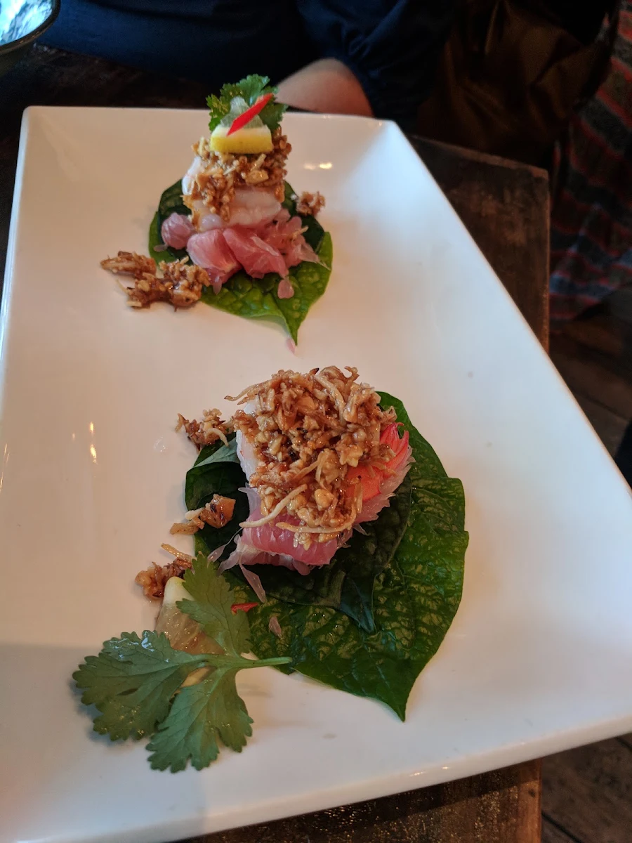 Salmon Larb, Aura Thai Restaurant (Narrabeen)