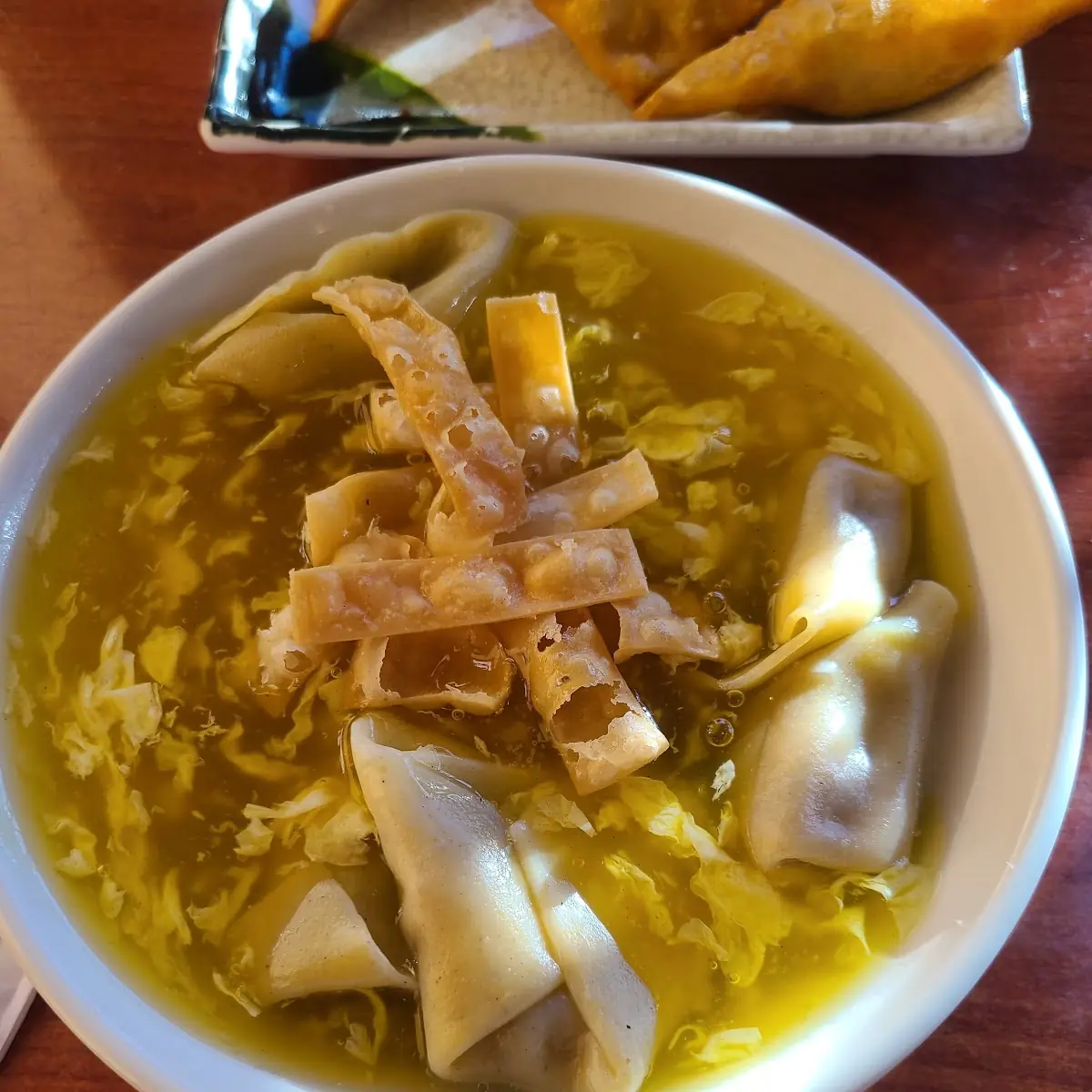 Egg Drop Soup with Wonton Soup