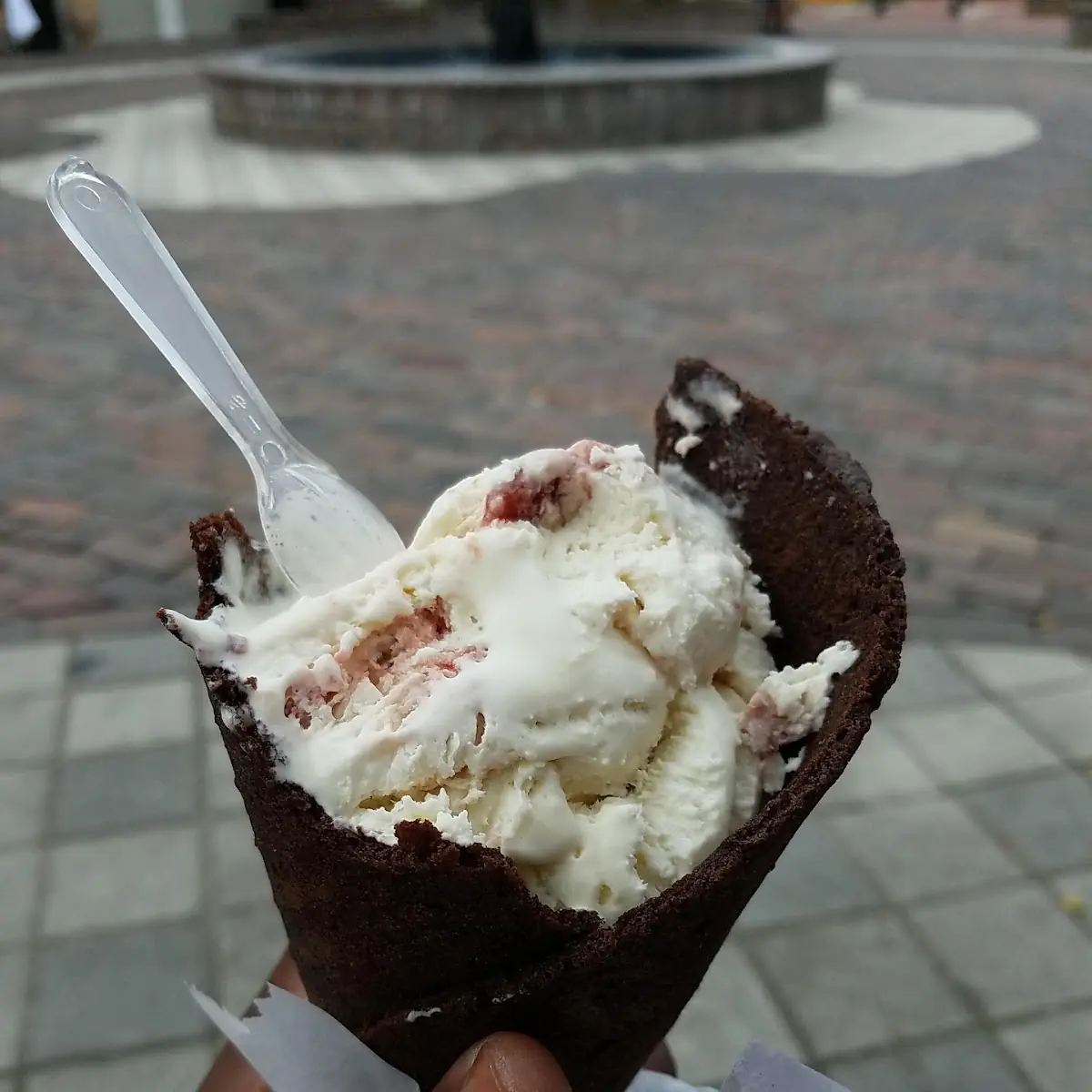 Chocolate Fudge Brownie Cone